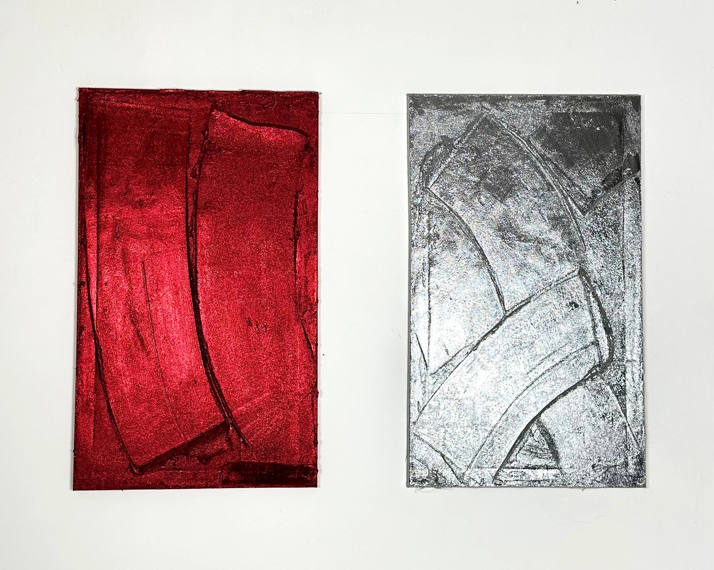 Bloody Moon Abstract Painting Valeriia Shytman - Subjektiv.art