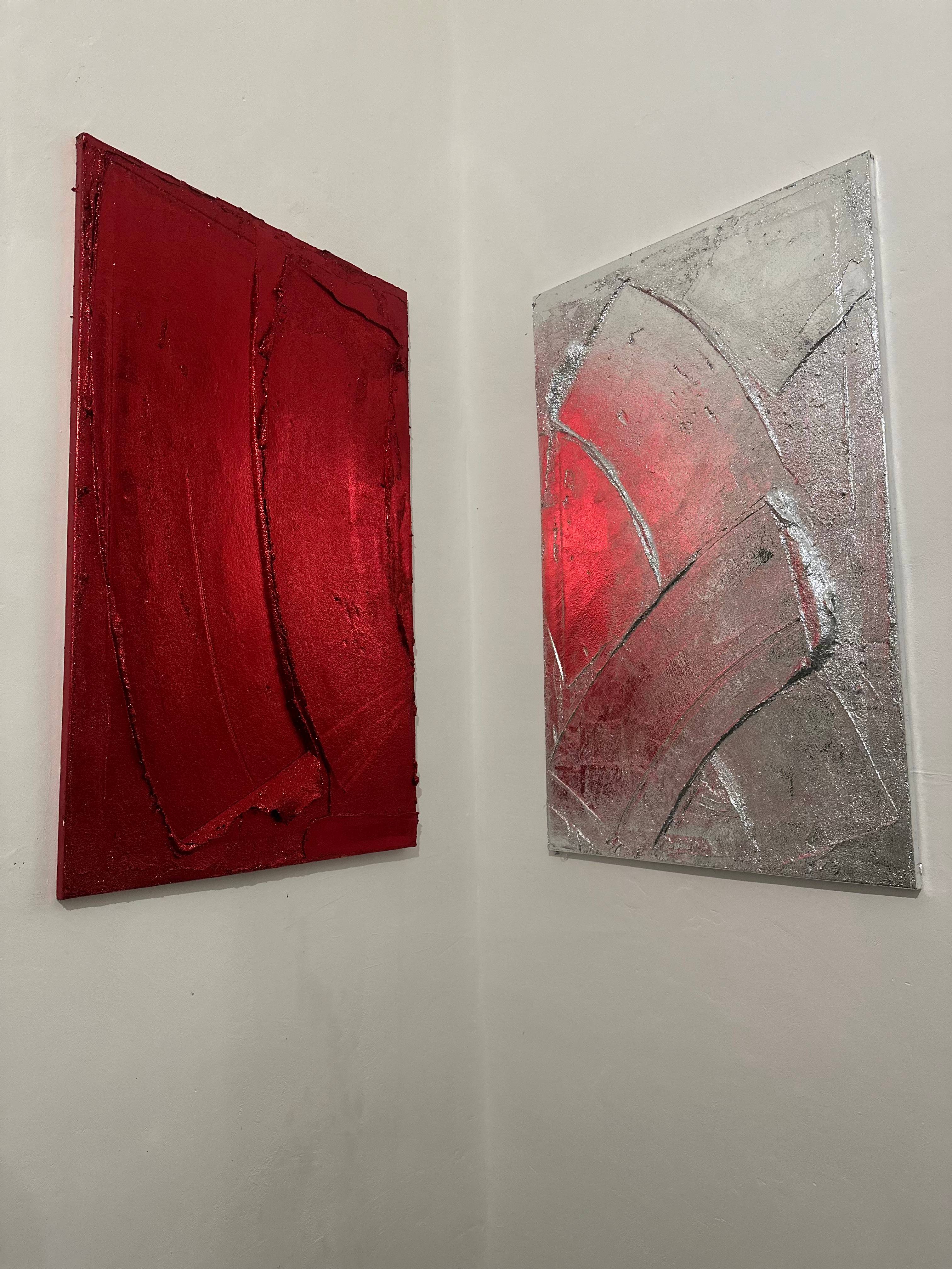 Bloody Moon Abstract Painting Valeriia Shytman - Subjektiv.art