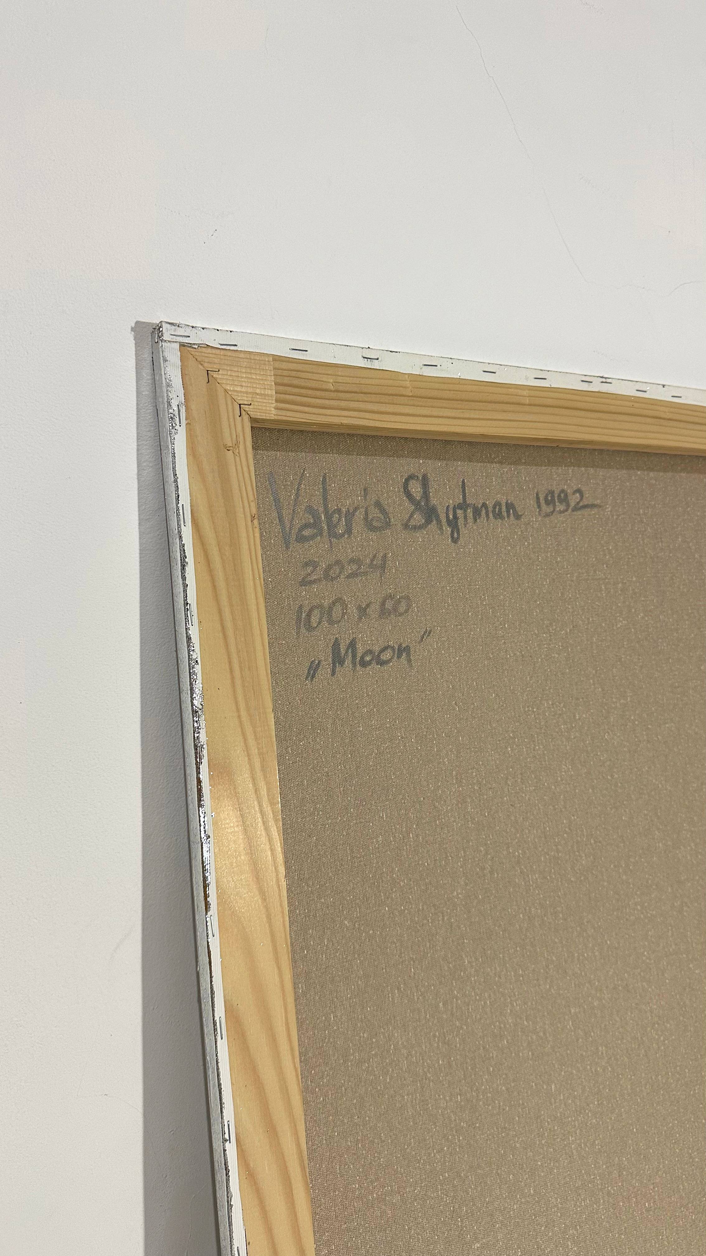 Bloody Moon Abstract Painting Valeriia Shytman - Subjektiv.art