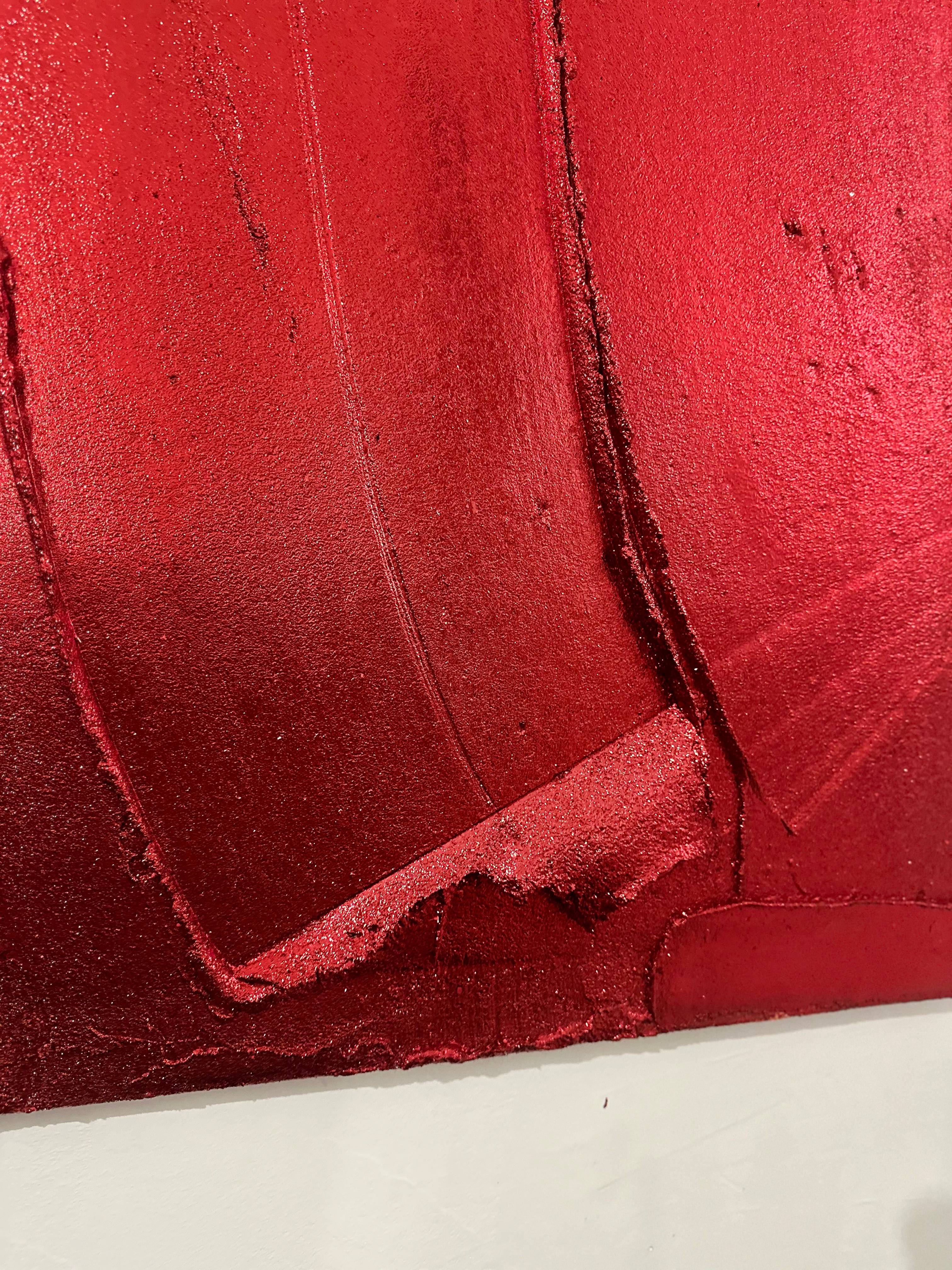 Bloody Moon Abstract Painting Valeriia Shytman - Subjektiv.art