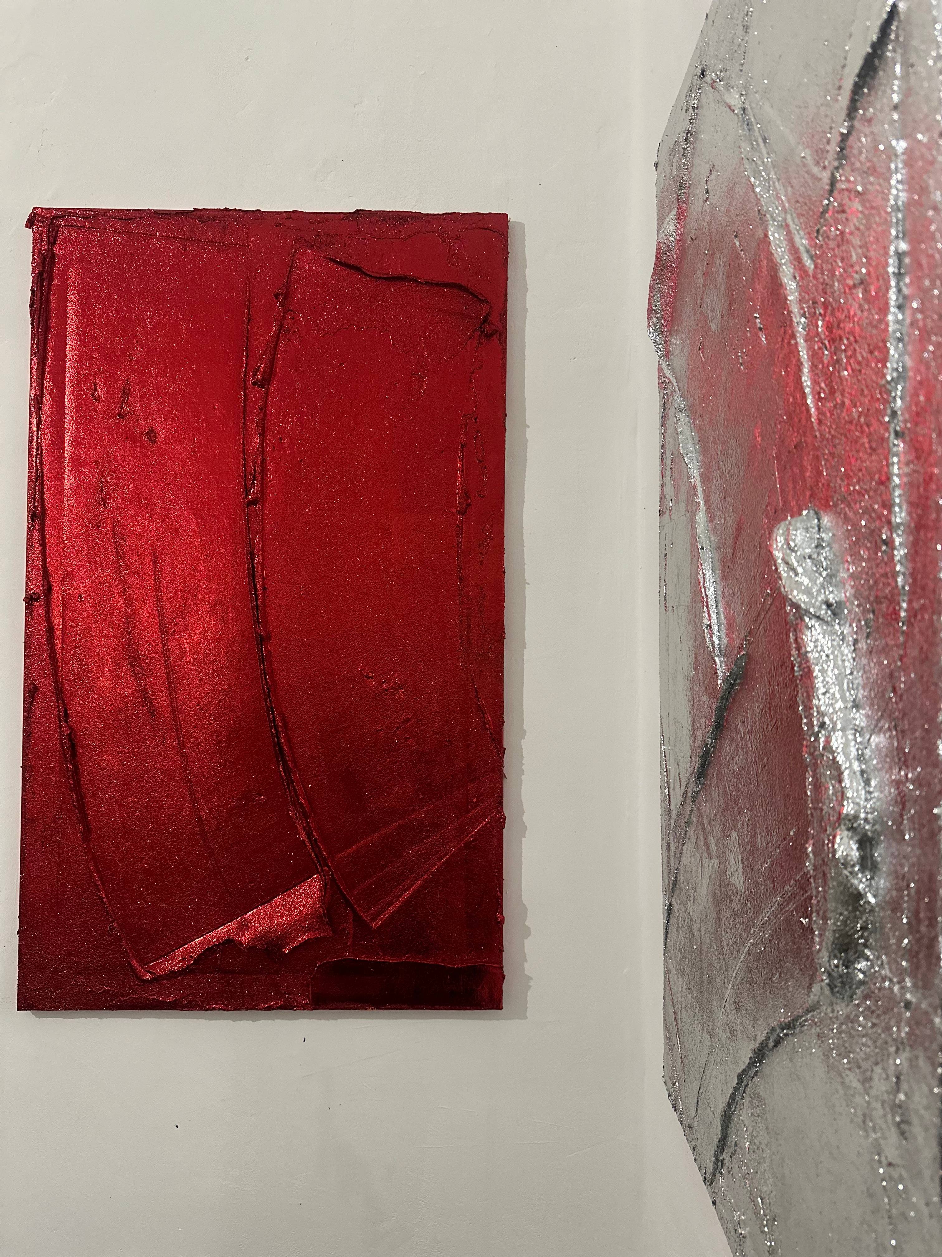 Bloody Moon Abstract Painting Valeriia Shytman - Subjektiv.art