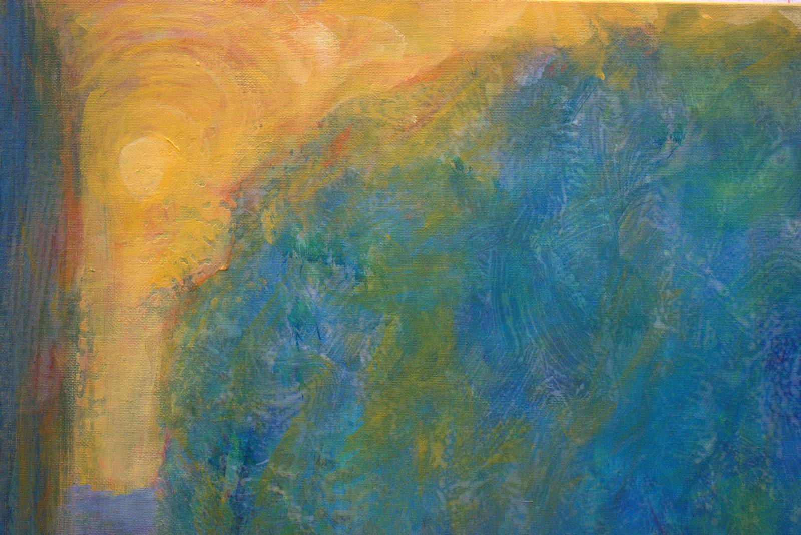 C'était une fin d'été presque tranquille, d'un feuillage naissait l'incertitude. Fine Art Painting francois page - Subjektiv.art