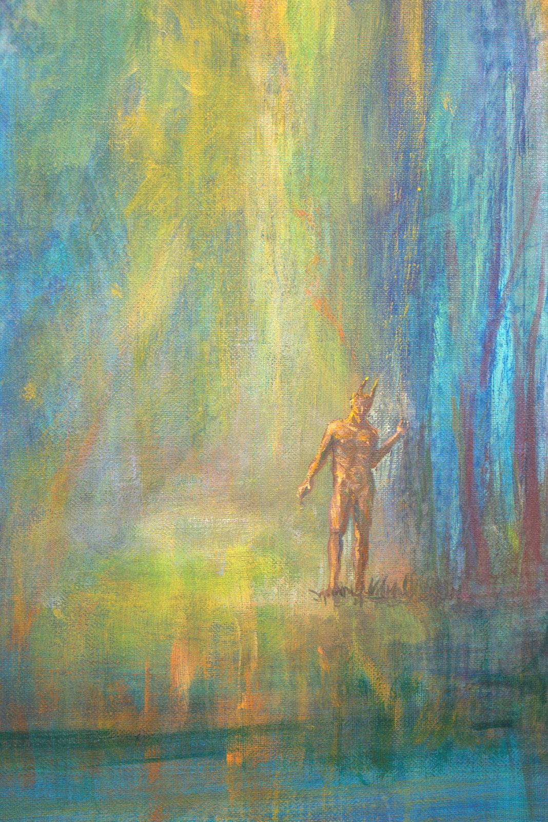 C'était une fin d'été presque tranquille, d'un feuillage naissait l'incertitude. Fine Art Painting francois page - Subjektiv.art