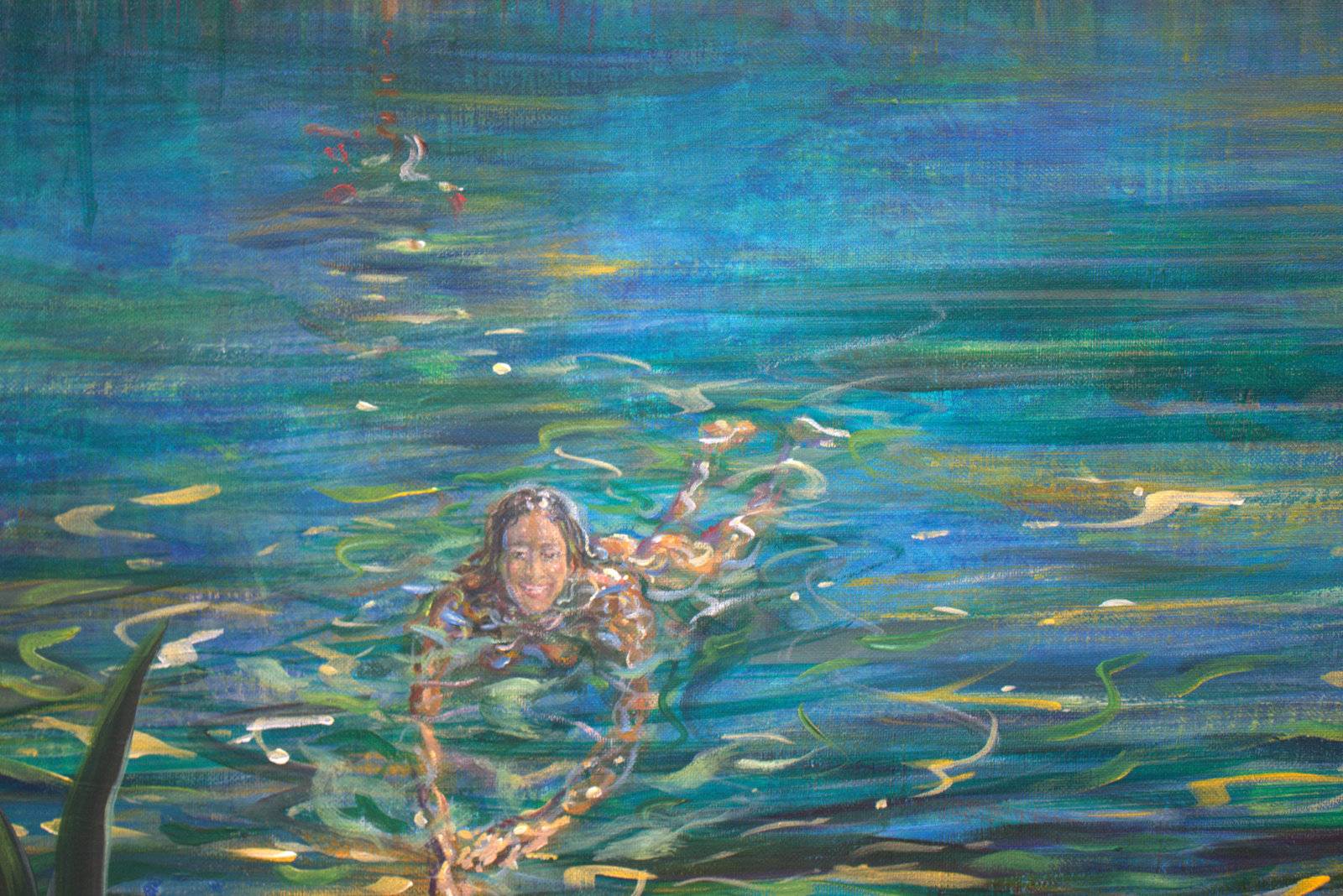 C'était une fin d'été presque tranquille, d'un feuillage naissait l'incertitude. Fine Art Painting francois page - Subjektiv.art