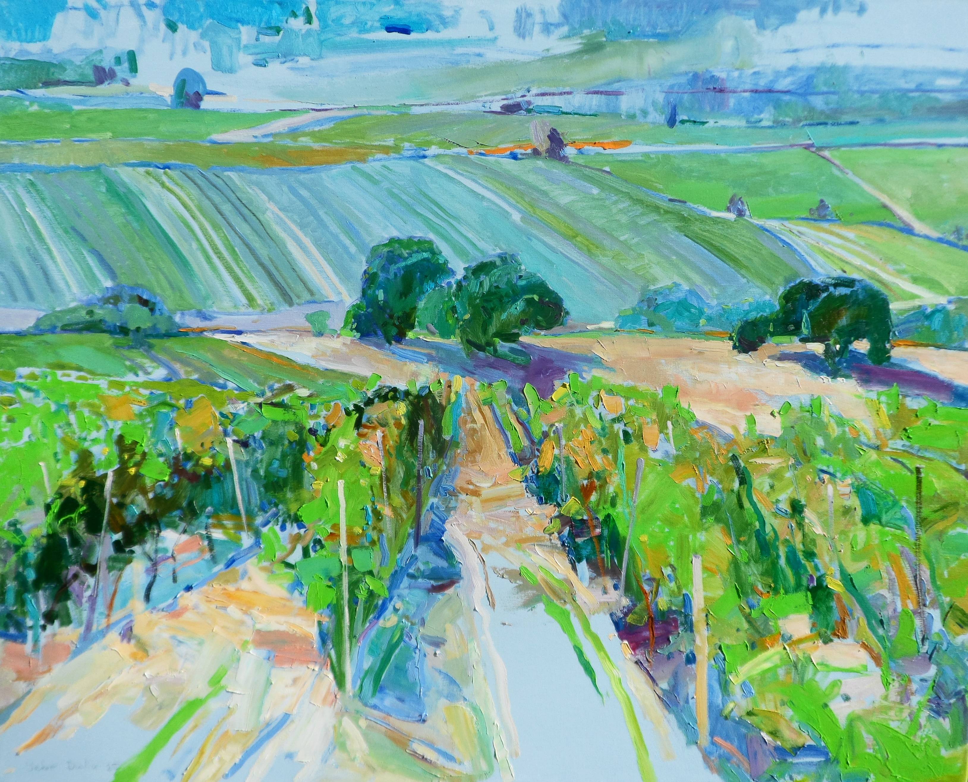 " Valley of vineyards" Fine Art Painting Yehor Dulin - Subjektiv.art