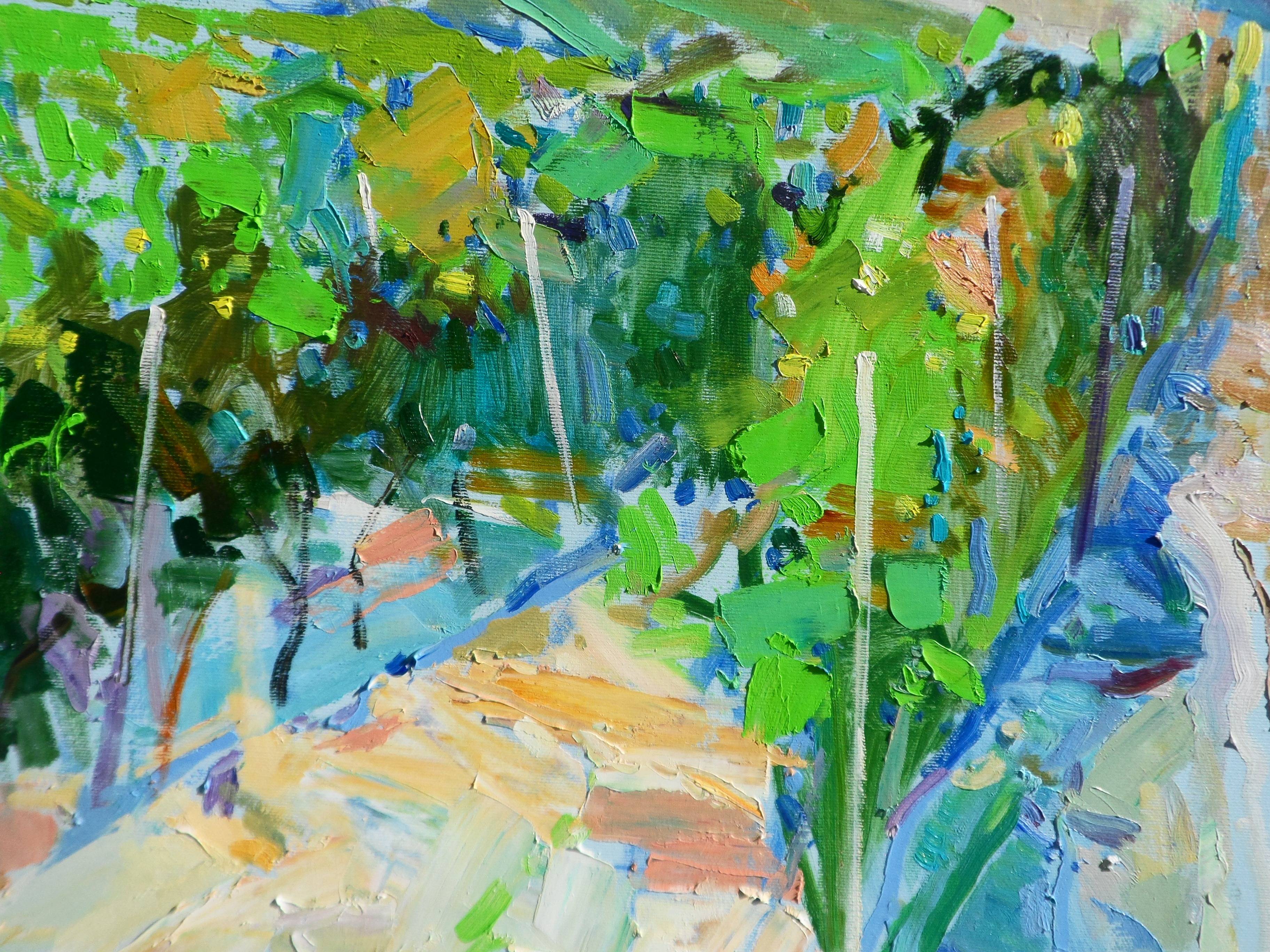 " Valley of vineyards" Fine Art Painting Yehor Dulin - Subjektiv.art