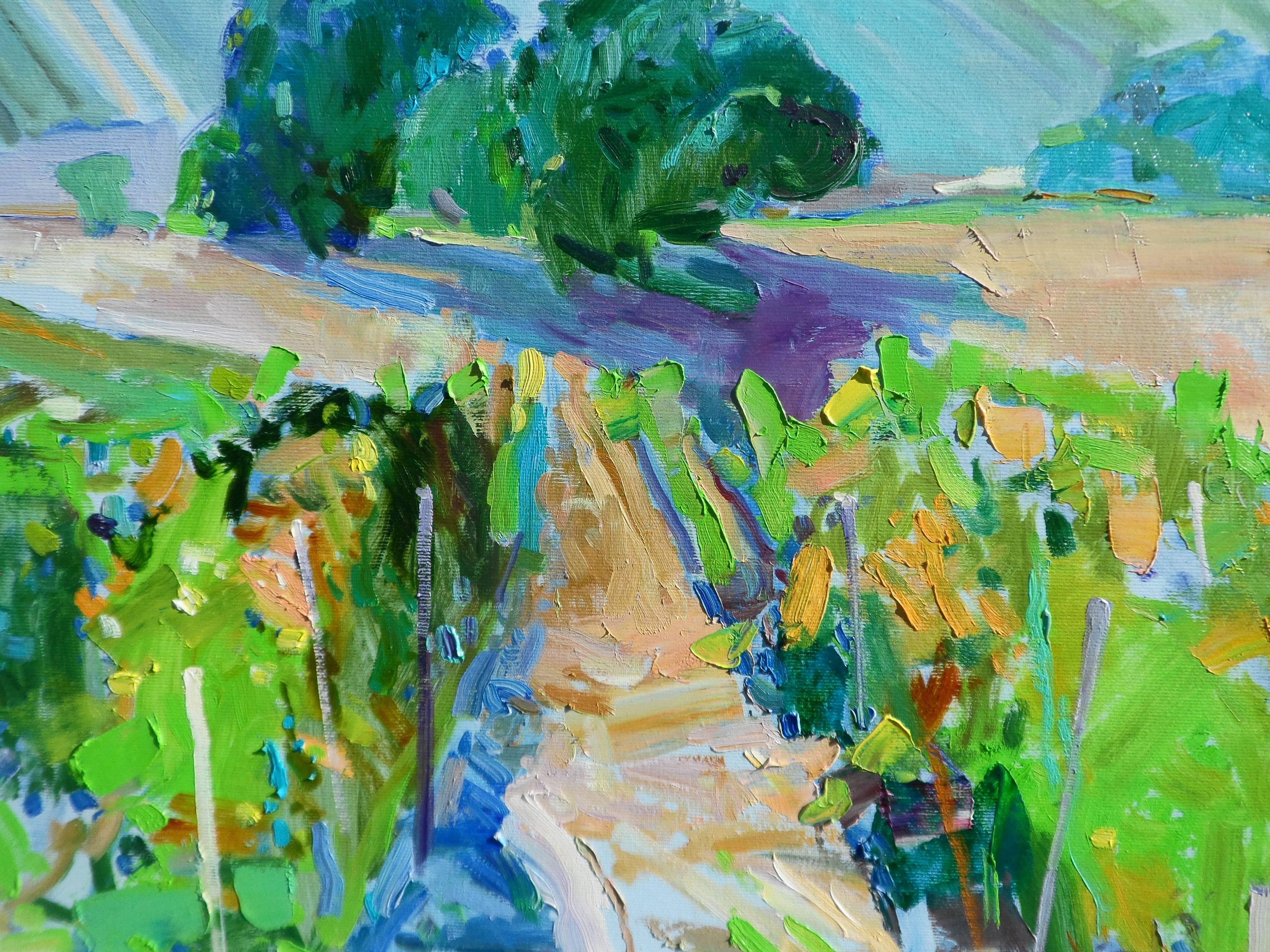 " Valley of vineyards" Fine Art Painting Yehor Dulin - Subjektiv.art
