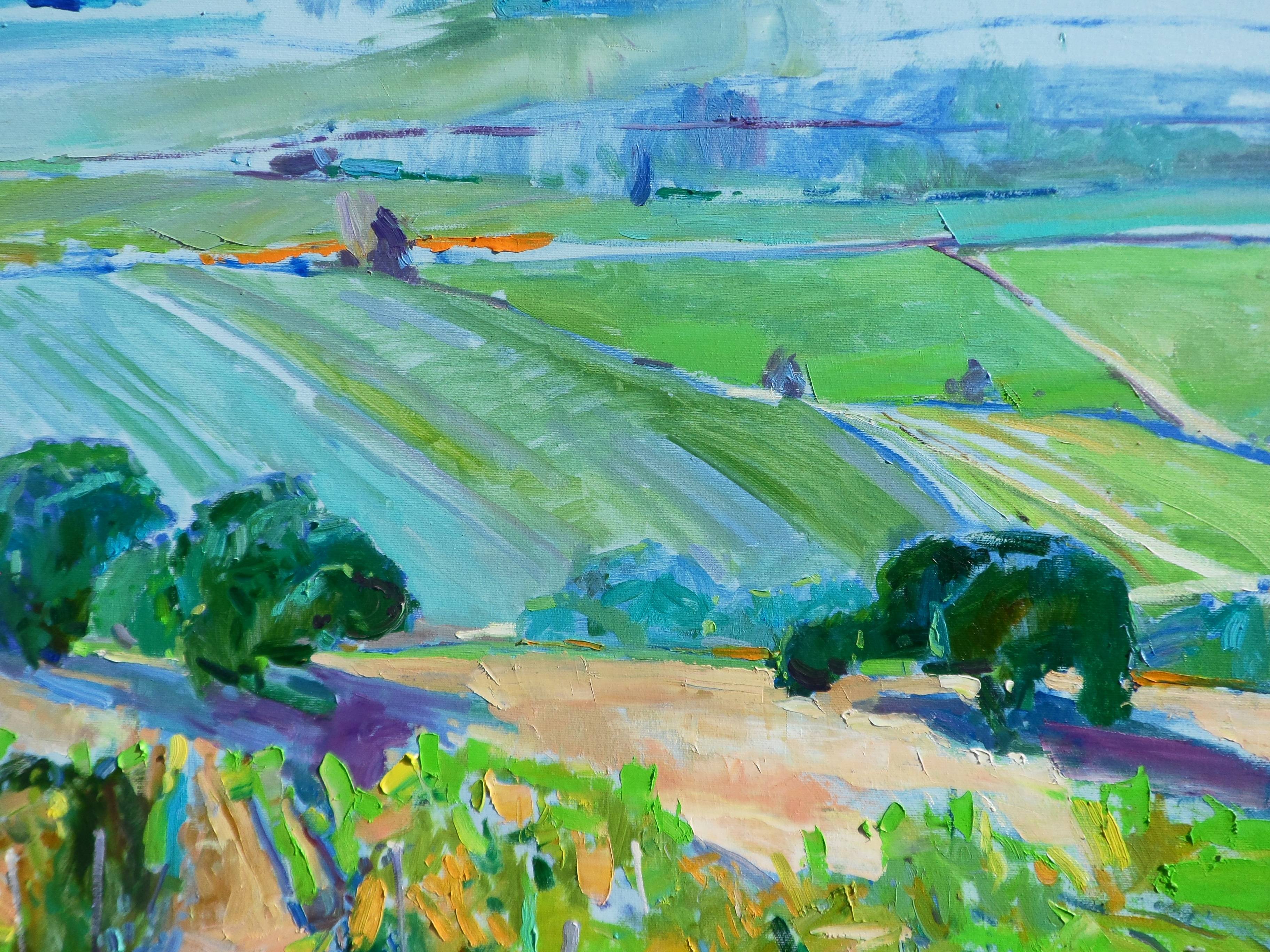 " Valley of vineyards" Fine Art Painting Yehor Dulin - Subjektiv.art