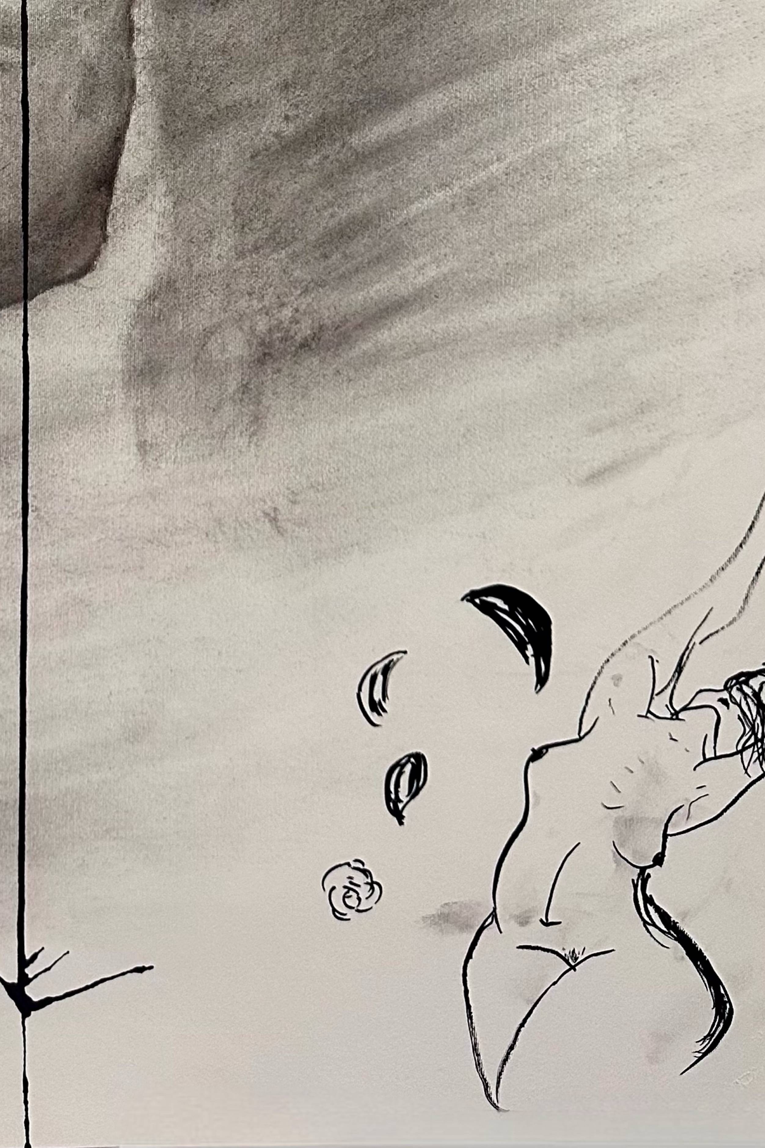 Flower Naive Drawing Daria Butriashkina - Subjektiv.art