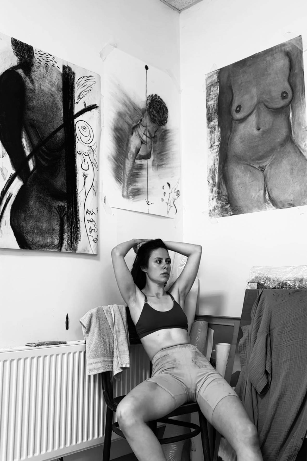 Flower Naive Drawing Daria Butriashkina - Subjektiv.art