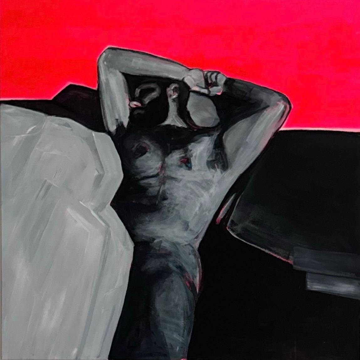 PINK HERO Modern Painting Sergio Tiutiunnyk - Subjektiv.art