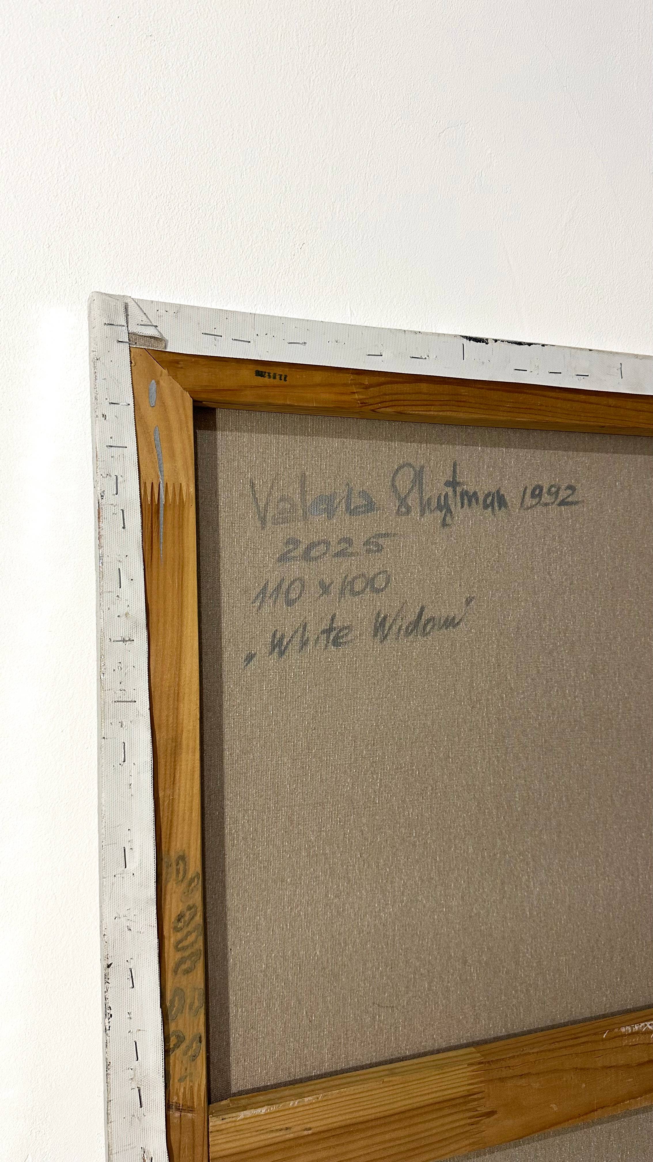 White Widow Abstract Painting Valeriia Shytman - Subjektiv.art