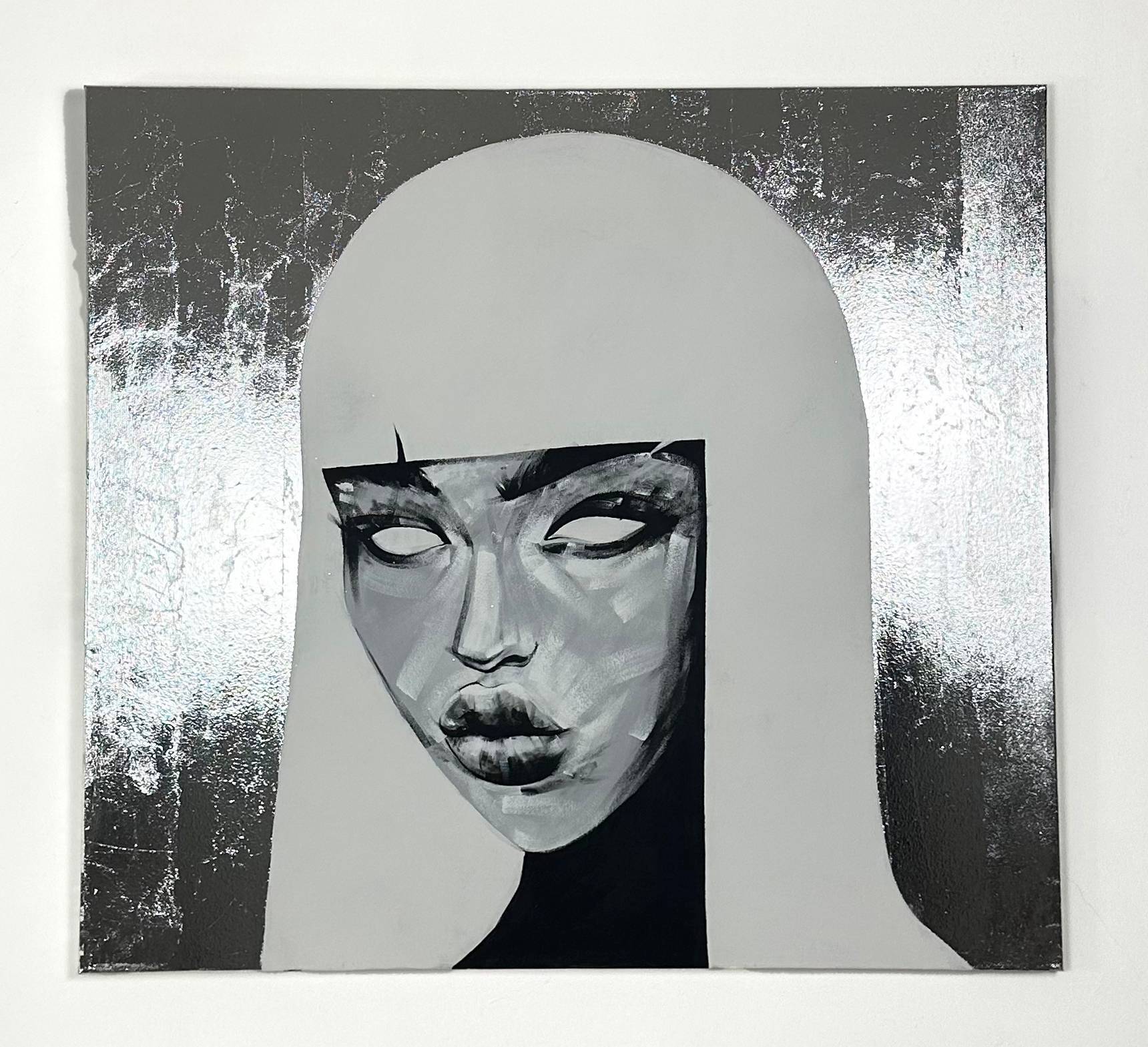 White Widow Abstract Painting Valeriia Shytman - Subjektiv.art