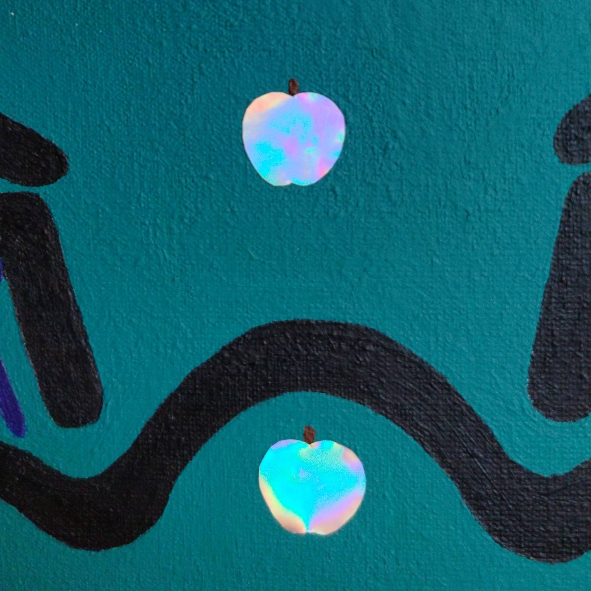 Apple of Discourse Surrealistic Painting Anton Mykhalchuk - Subjektiv.art