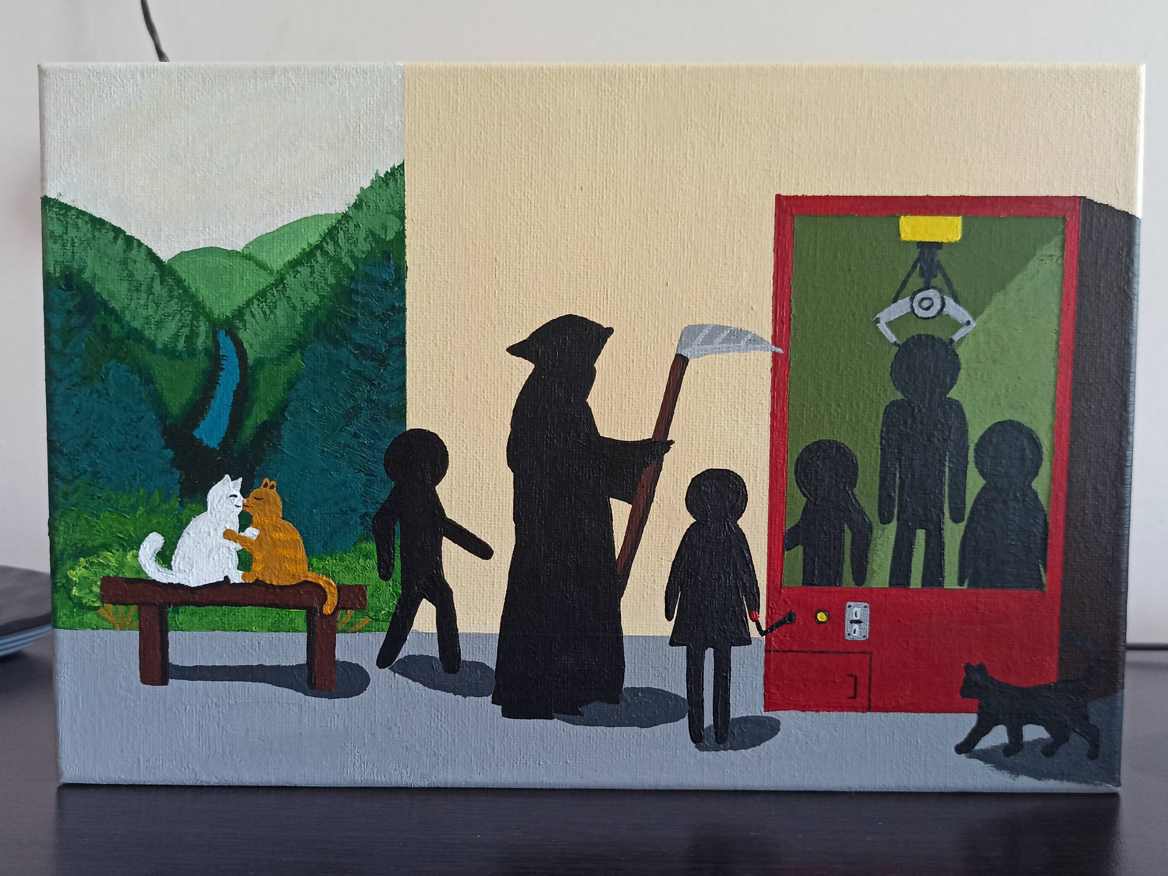 Disposable Souls Surrealistic Painting Anton Mykhalchuk - Subjektiv.art