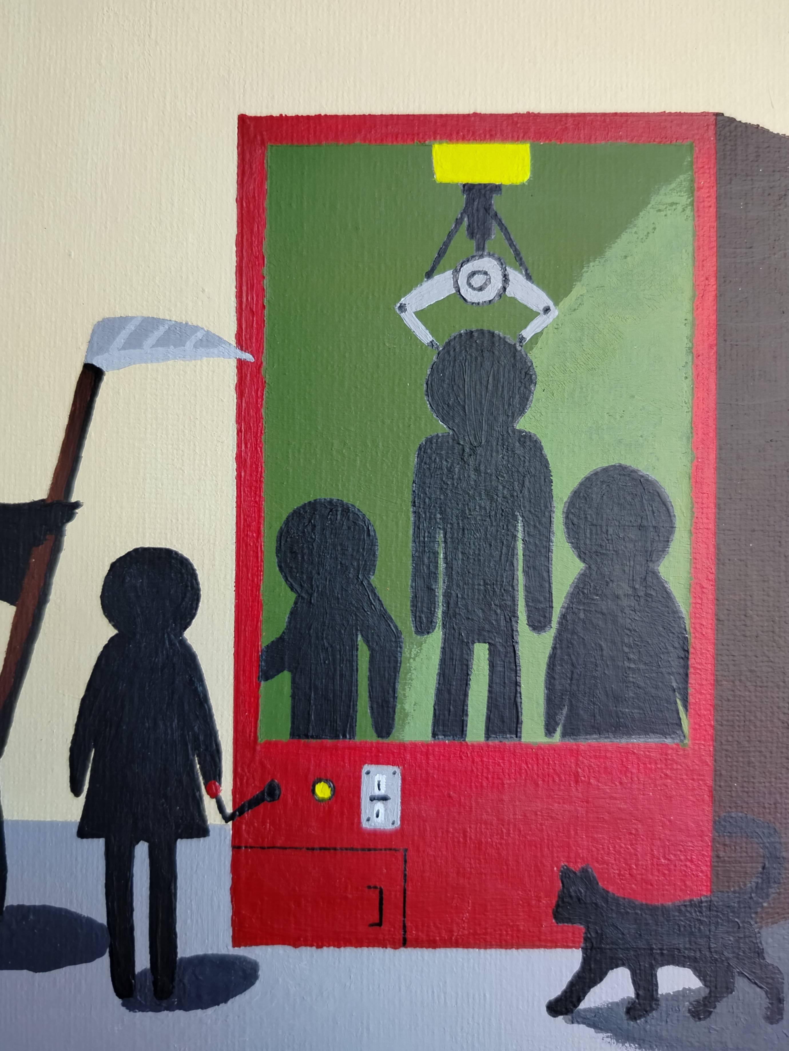 Disposable Souls Surrealistic Painting Anton Mykhalchuk - Subjektiv.art