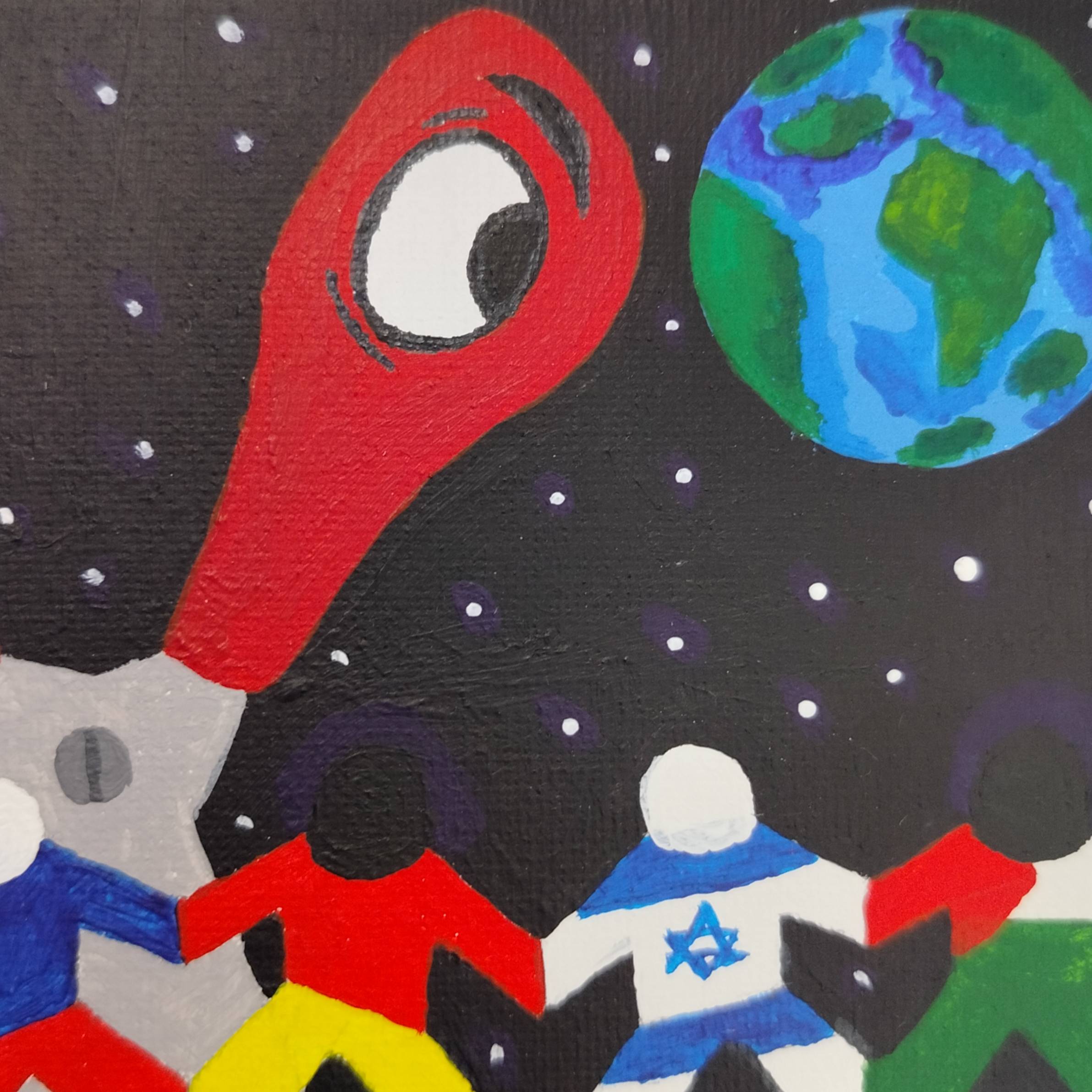 Paper Nations Surrealistic Painting Anton Mykhalchuk - Subjektiv.art