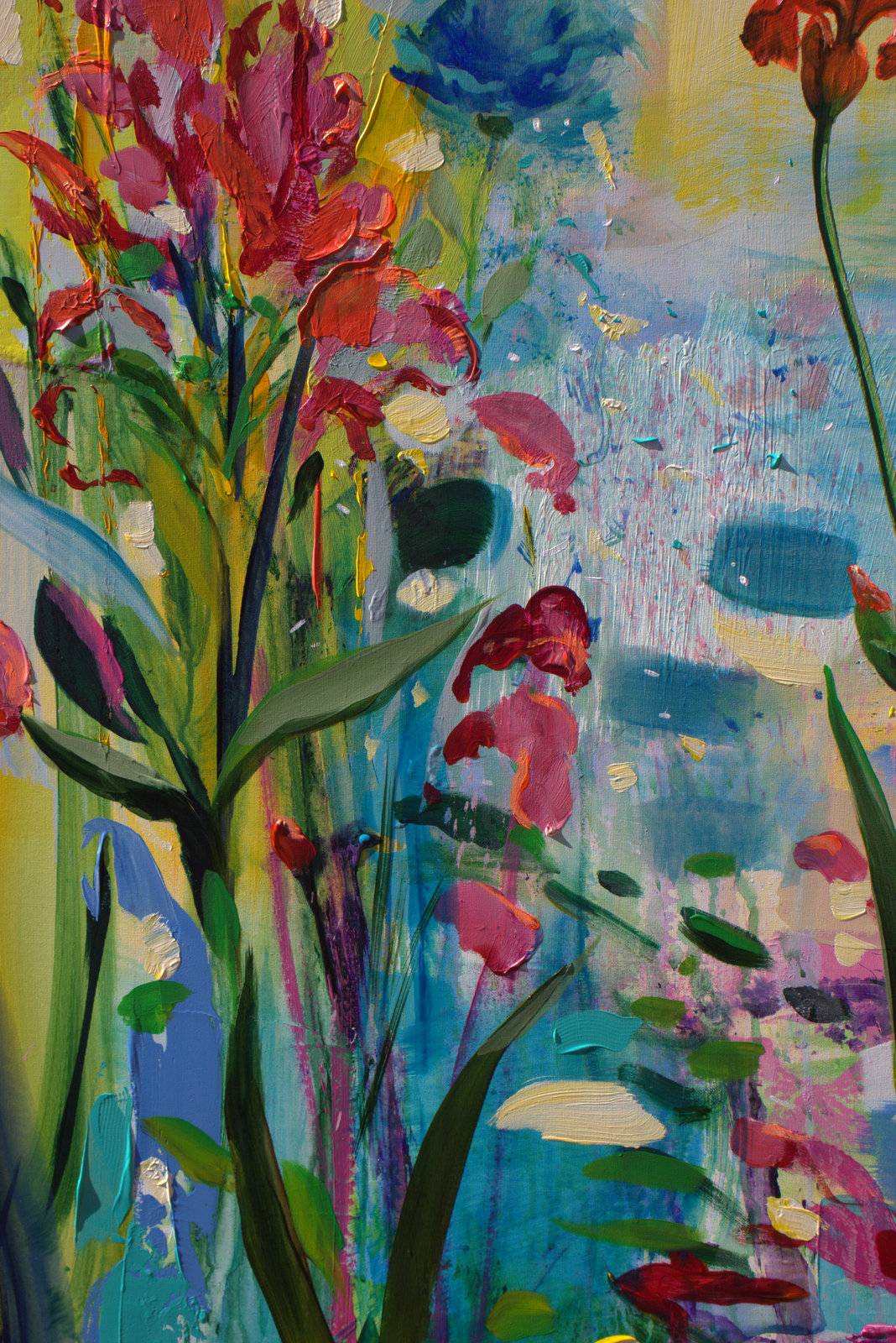  Pour le dernier printemps, tu étais la seule à avoir défié l'autan , mon unique héroïne.  Expressive and gestural Painting francois page - Subjektiv.art