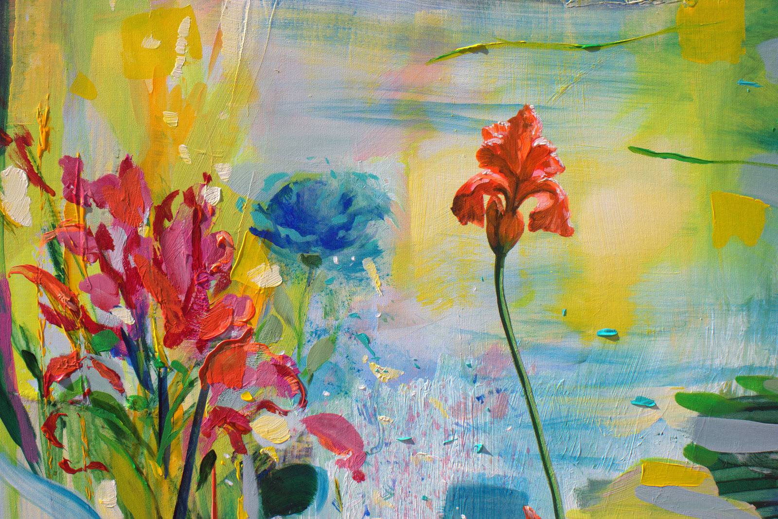  Pour le dernier printemps, tu étais la seule à avoir défié l'autan , mon unique héroïne.  Expressive and gestural Painting francois page - Subjektiv.art