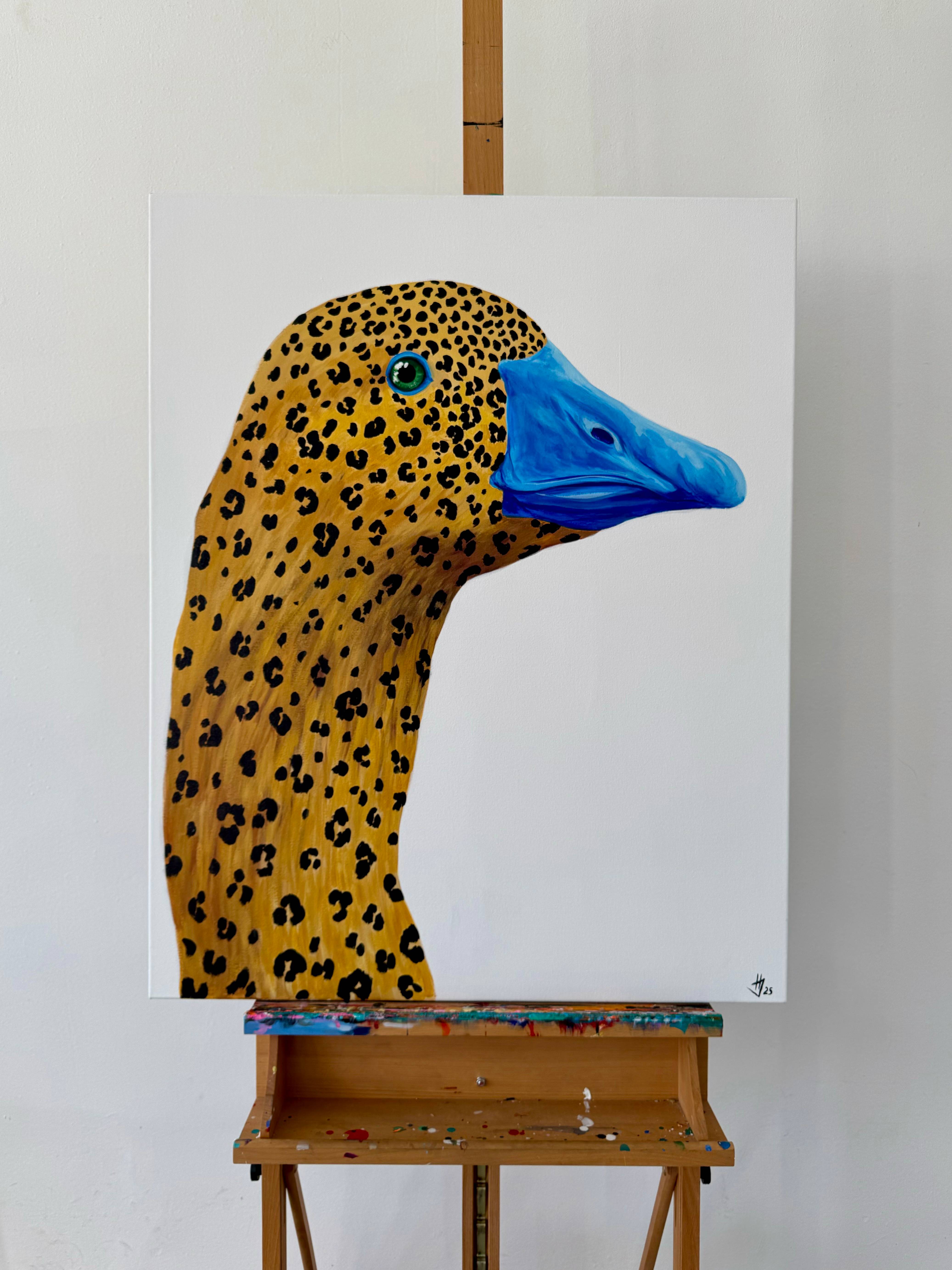 Leopard Surrealistic Painting Ivanka Nechyporuk - Subjektiv.art
