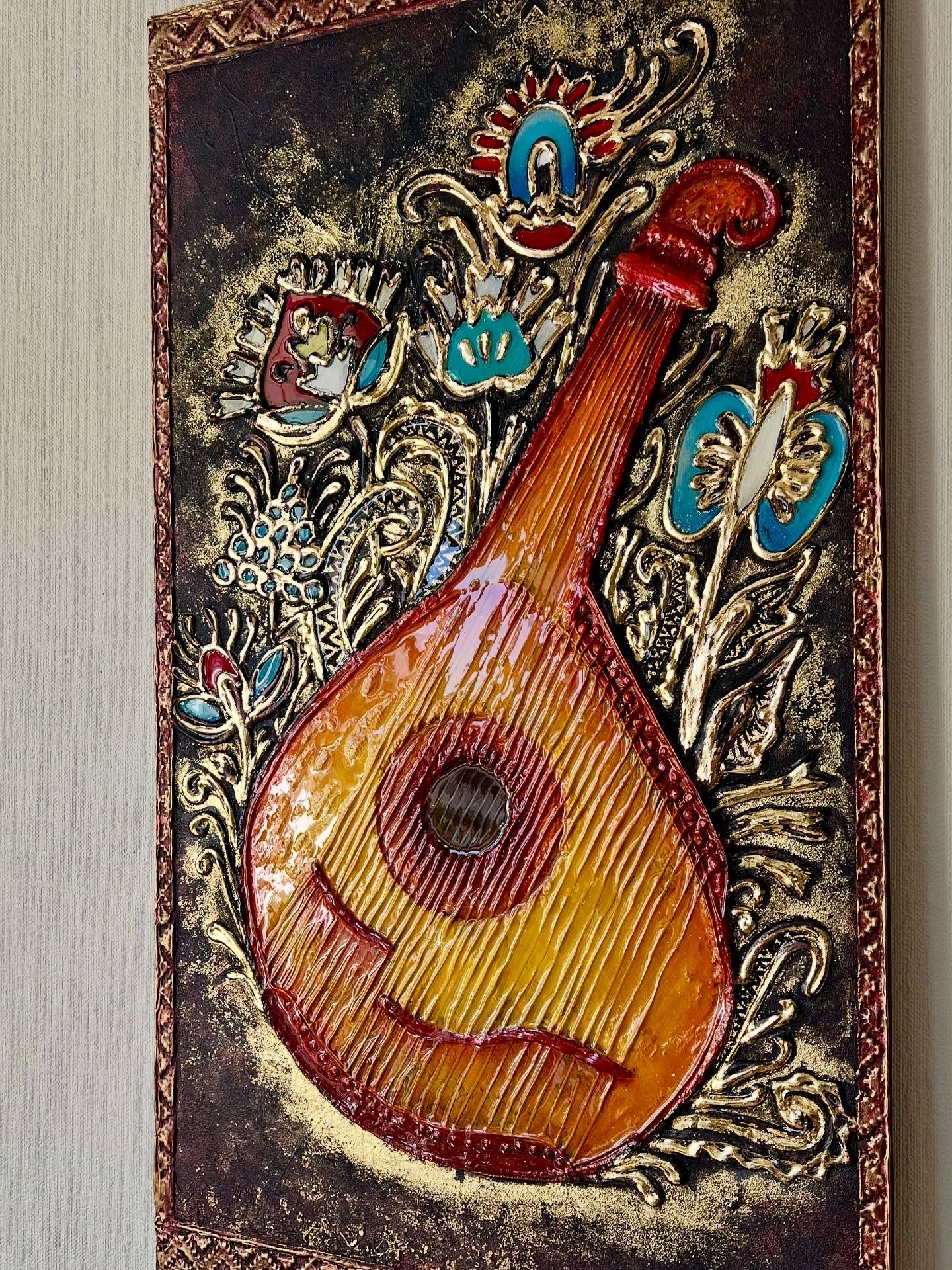 "Blooming Bandura" Modern Painting Yuliia Kiselova - Subjektiv.art