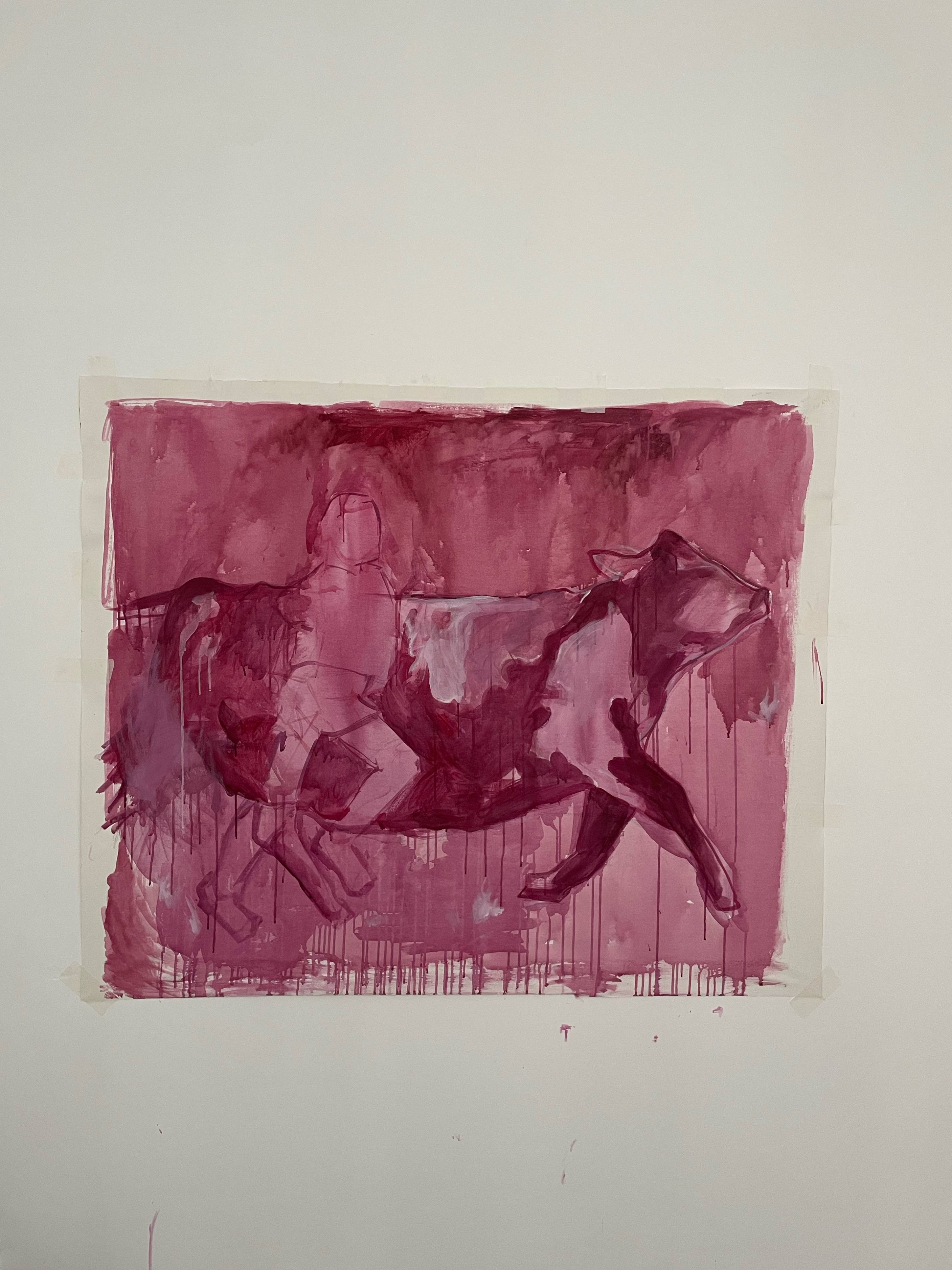 “As free as the wind of the steppe” Abstract Painting Lesia Lé - Subjektiv.art