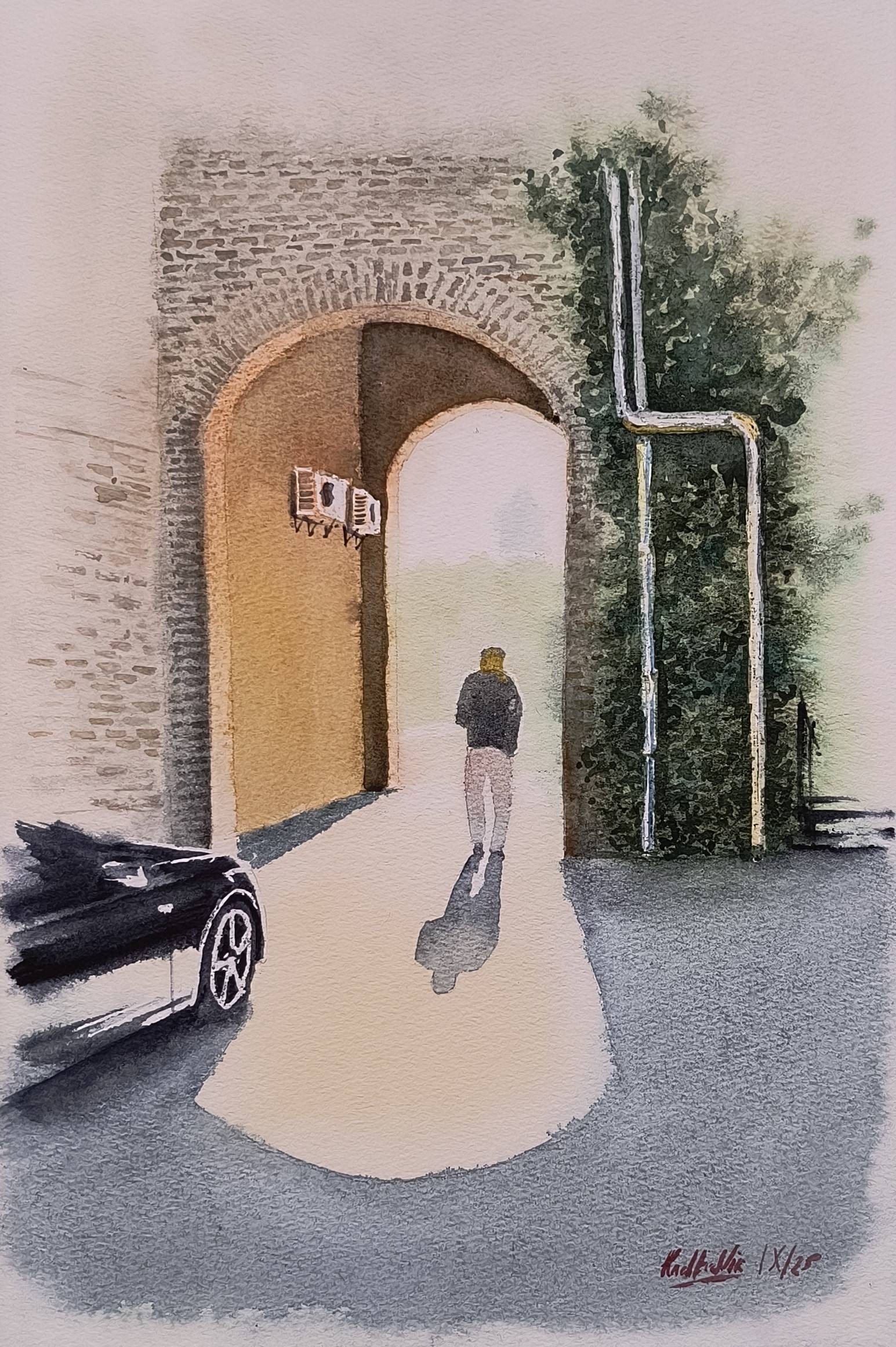 Beauty ner home Impressionistic Painting Eugene Kachan - Subjektiv.art