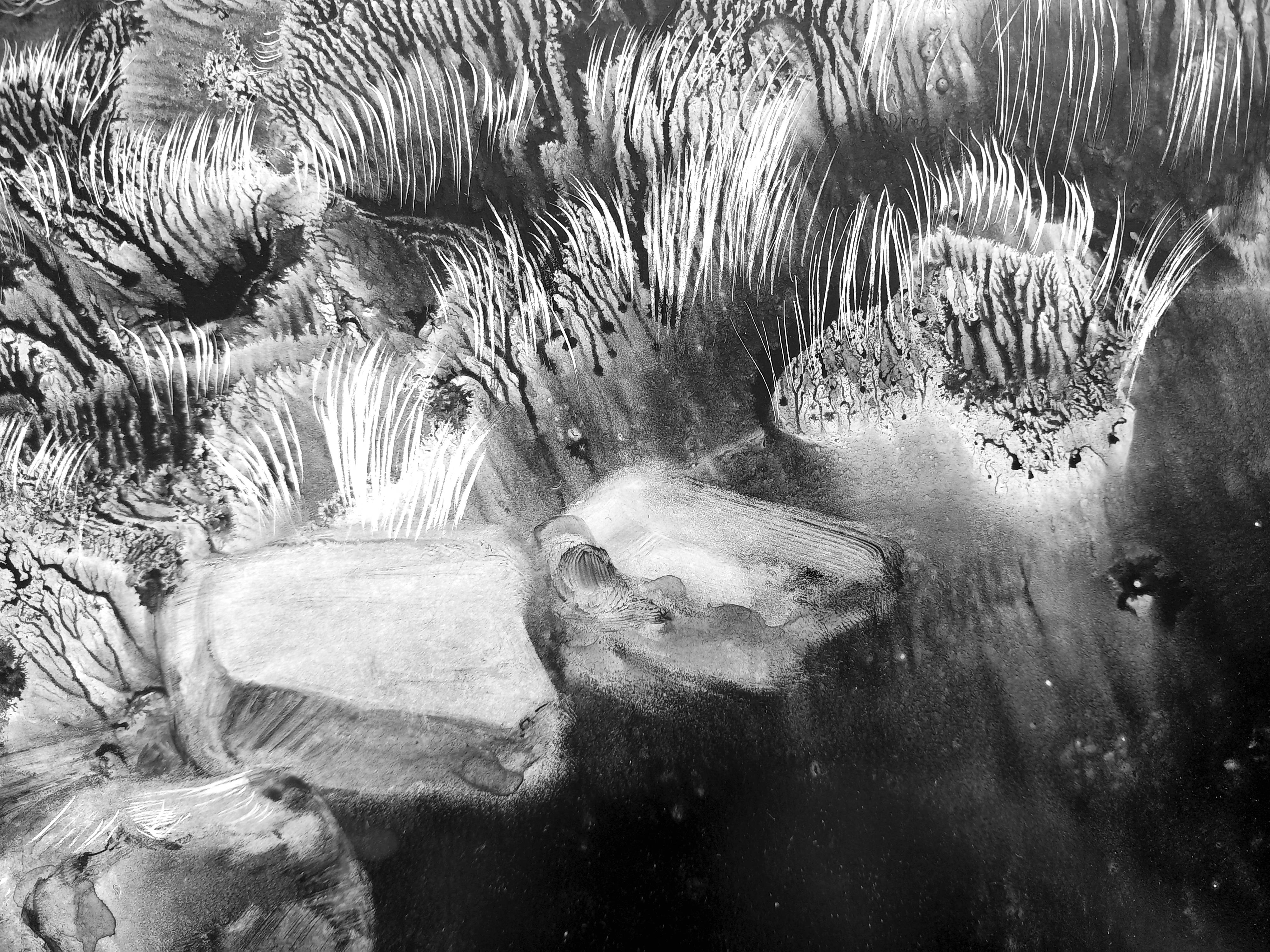 Quiet backwater Fine Art Drawing Lana Korolievskaia - Subjektiv.art