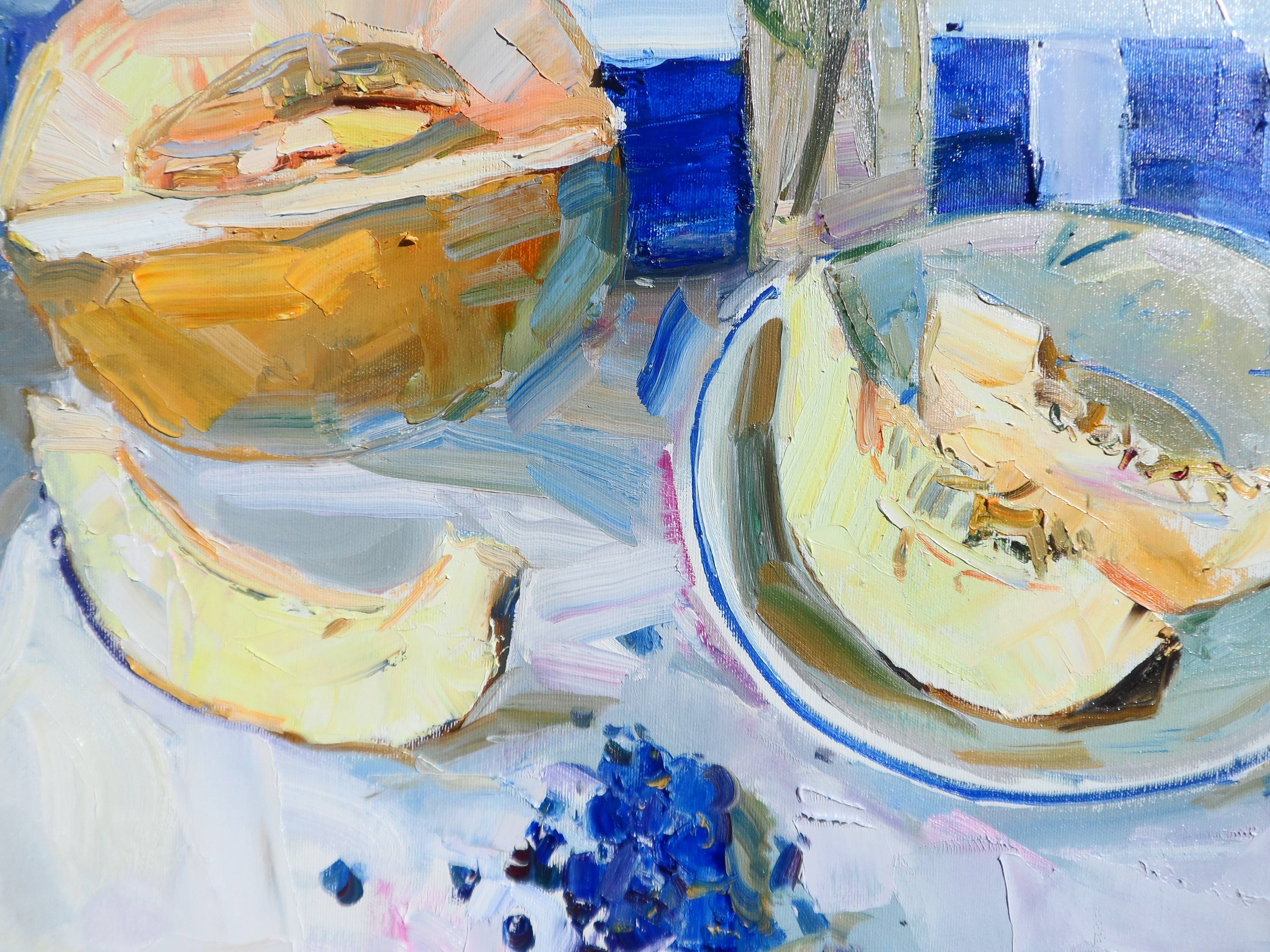 " Ukrainian melon" Expressive and gestural Painting Yehor Dulin - Subjektiv.art