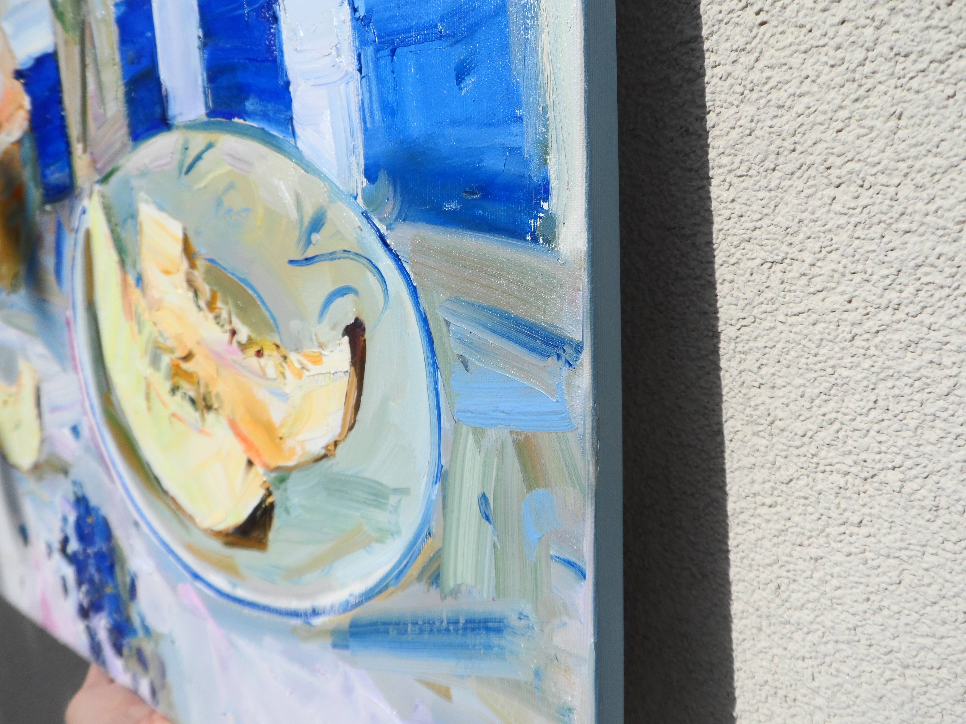 " Ukrainian melon" Expressive and gestural Painting Yehor Dulin - Subjektiv.art