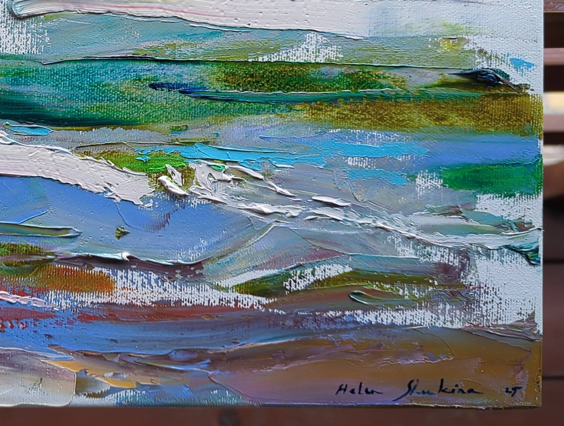 "Sun, sea and waves." Fine Art Painting Helen Shukina - Subjektiv.art