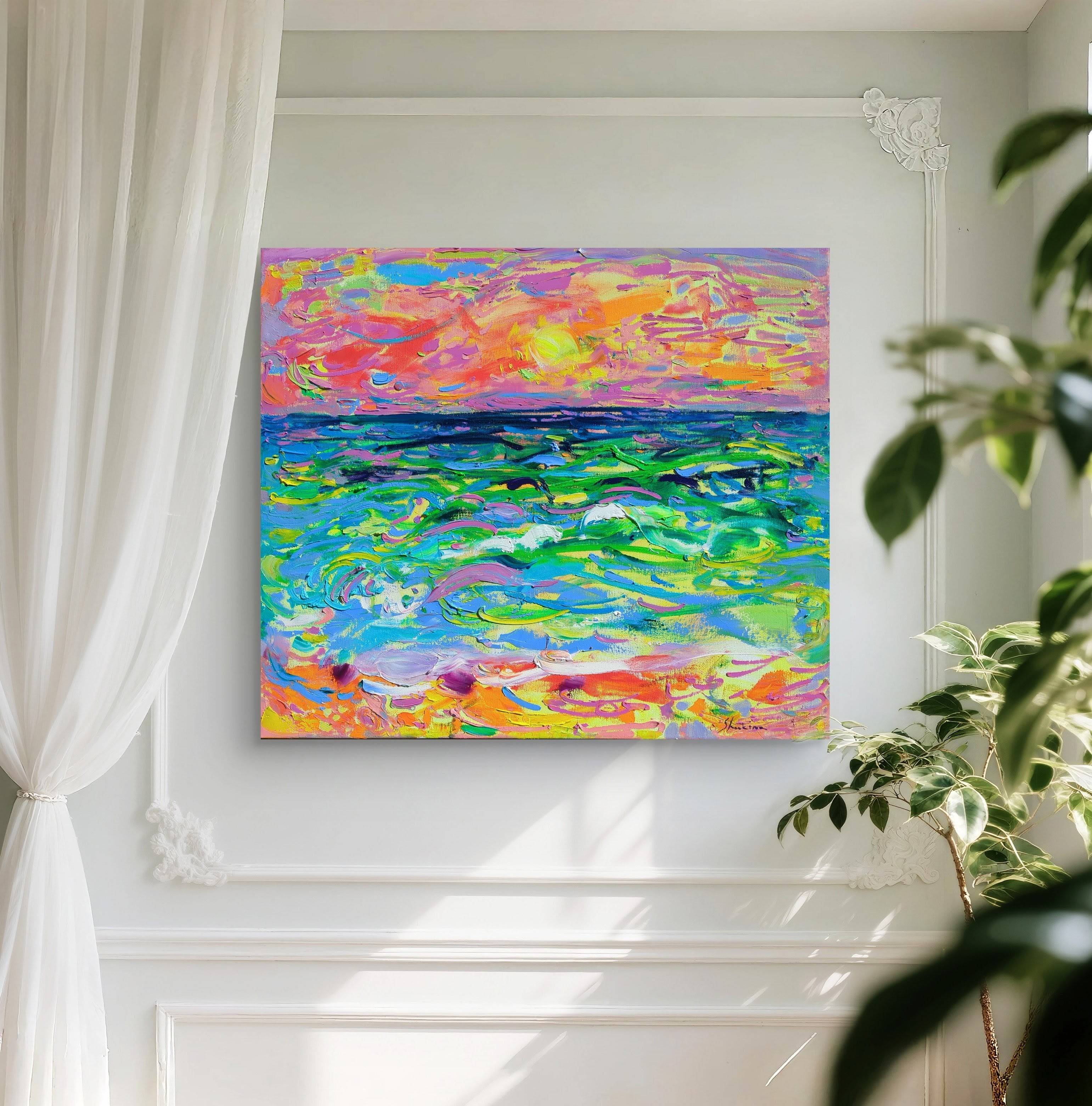 "Sunset" Fine Art Painting Helen Shukina - Subjektiv.art