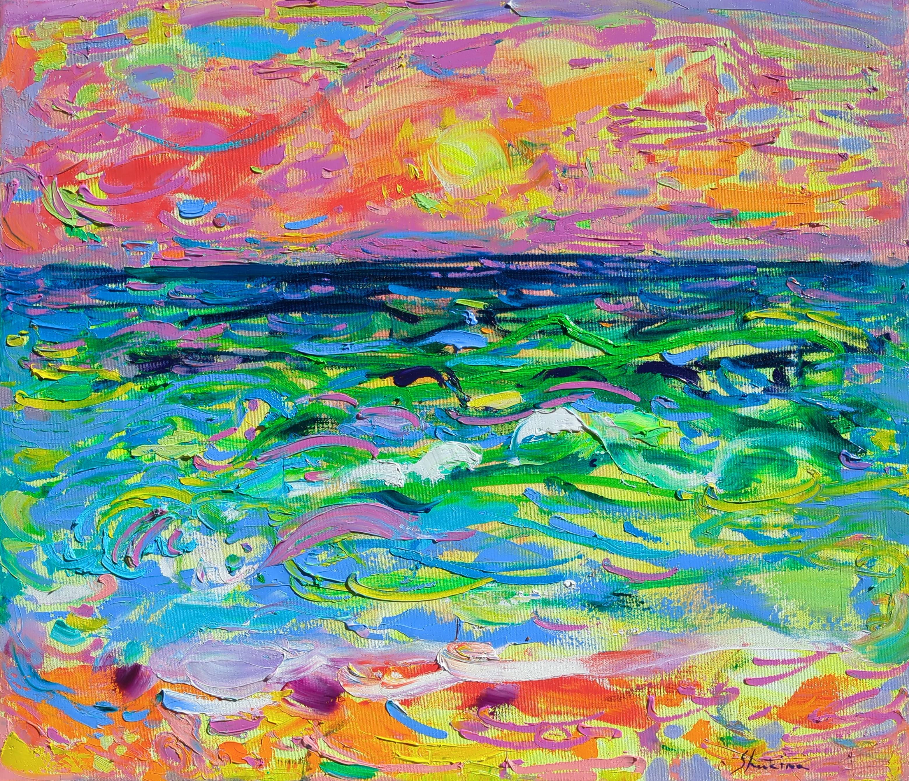 "Sunset" Fine Art Painting Helen Shukina - Subjektiv.art