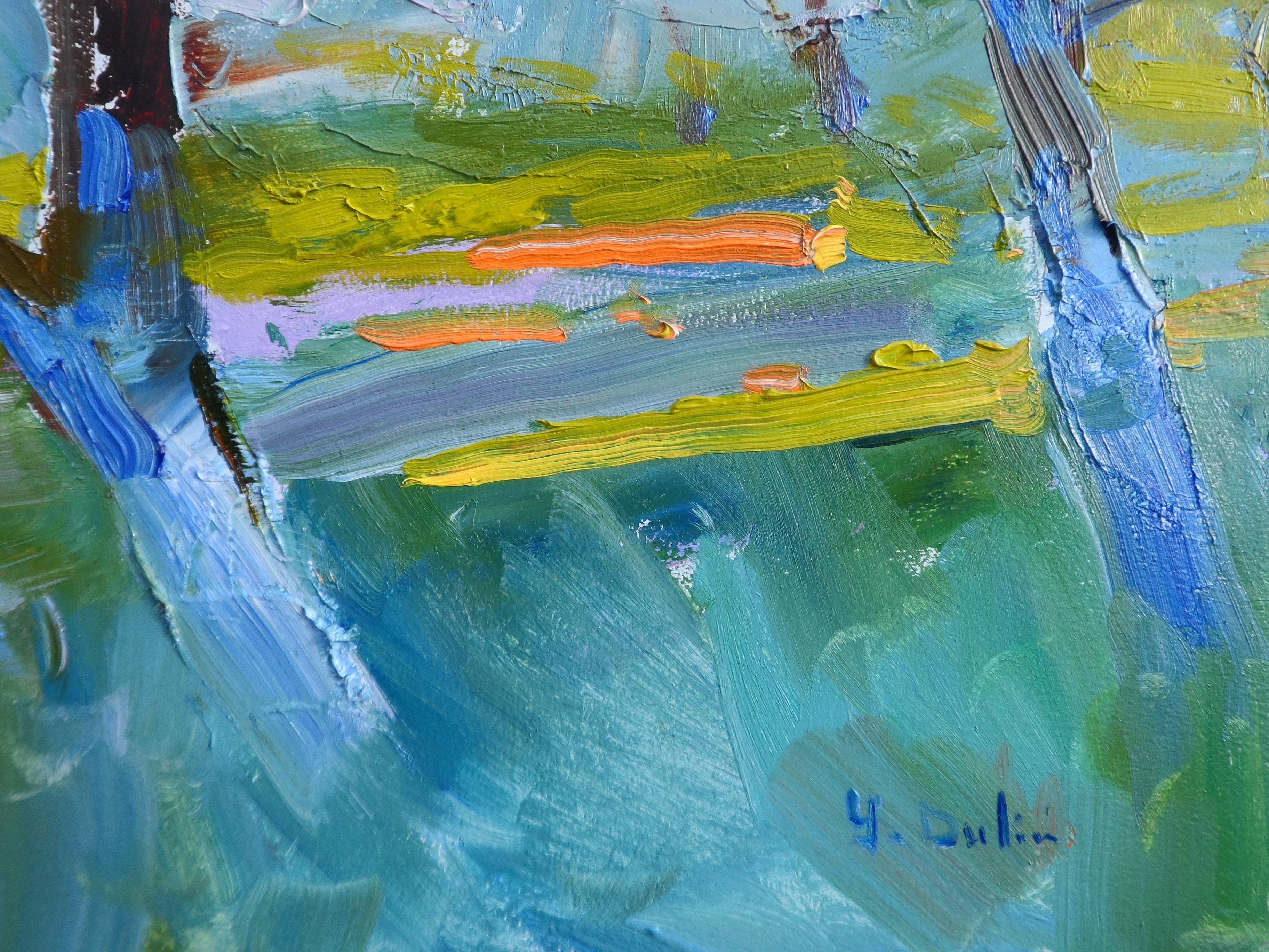 " Gardens" Expressive and gestural Painting Yehor Dulin - Subjektiv.art