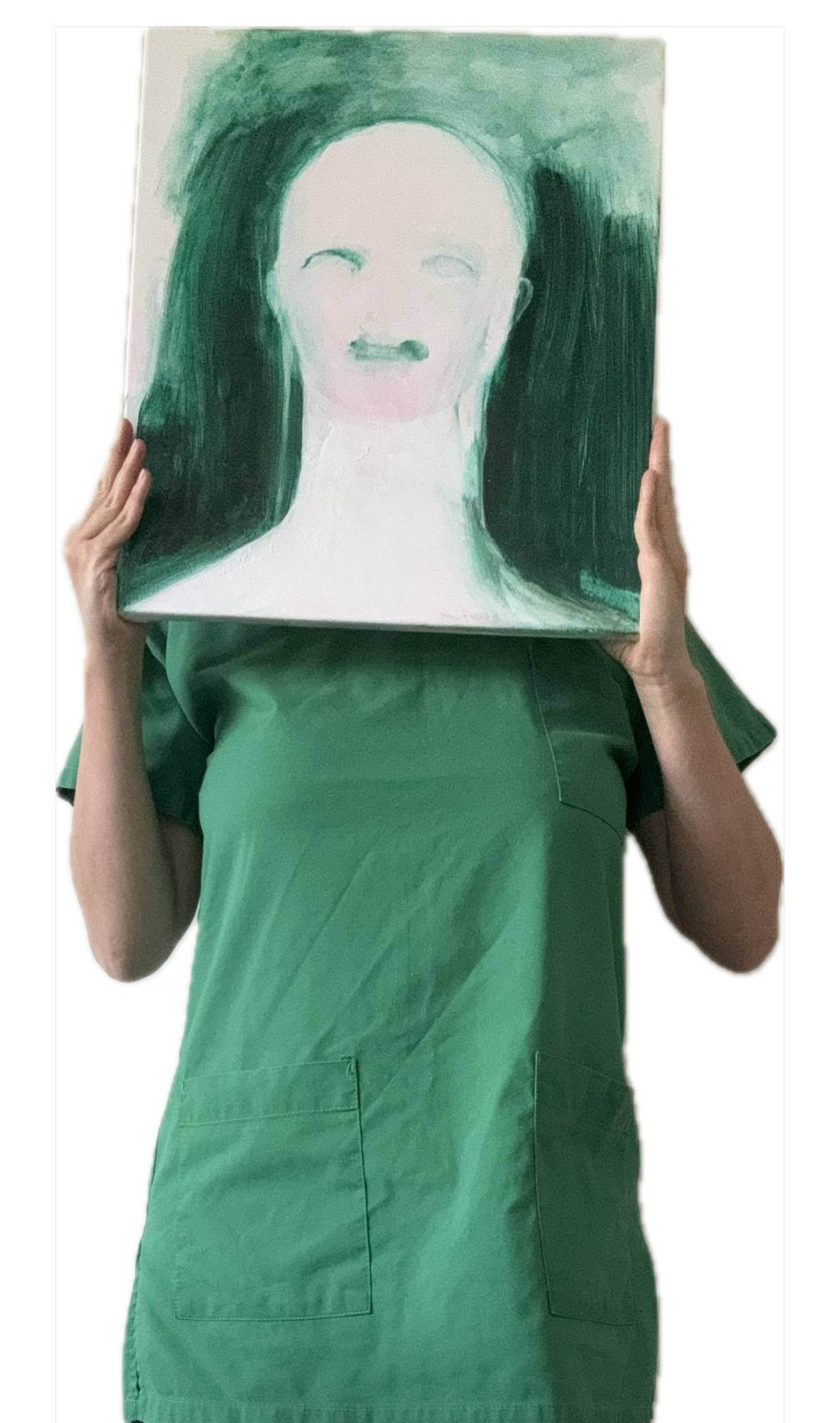 Portrait of a stranger Abstract Painting Yana Yarosh - Subjektiv.art