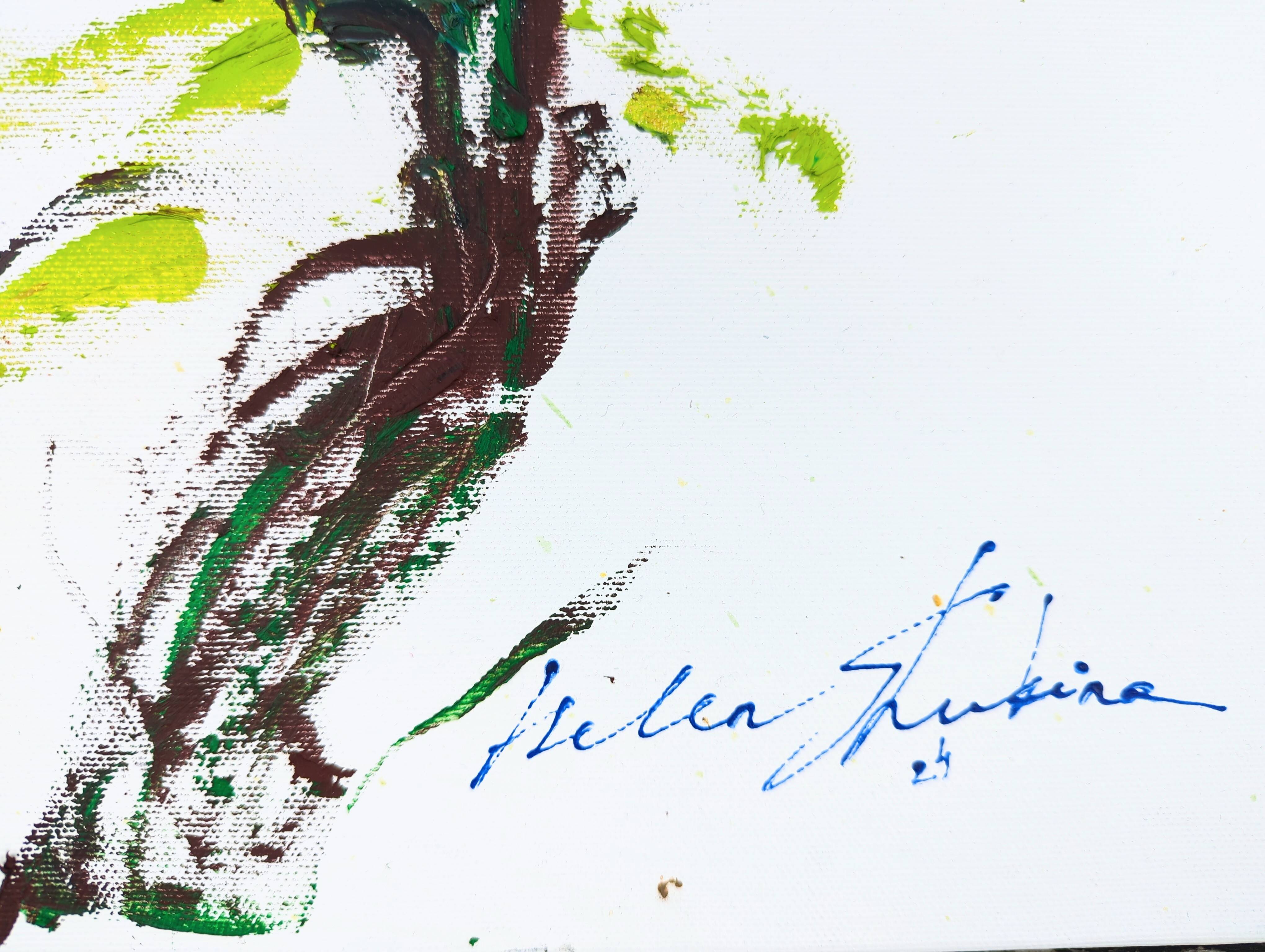 "Magnolia on white" Impressionistic Painting Helen Shukina - Subjektiv.art