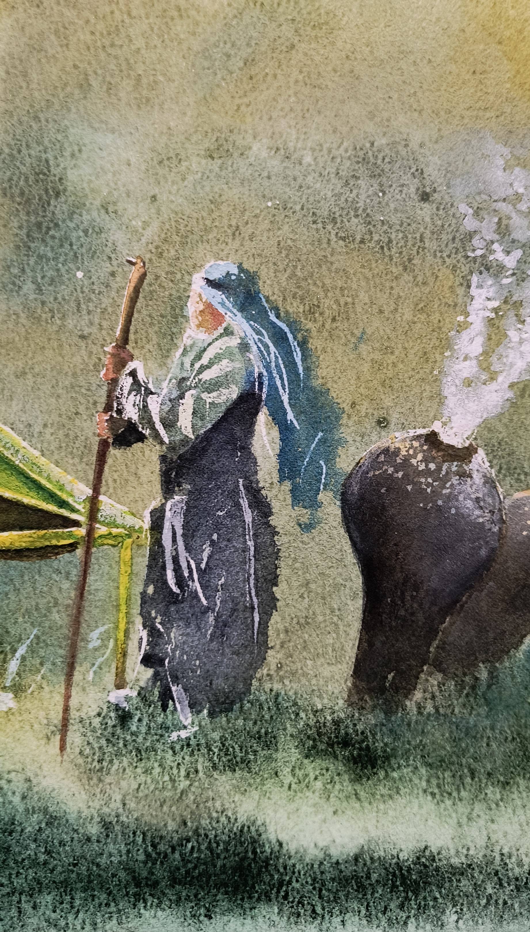 Shall we talk? Impressionistic Painting Eugene Kachan - Subjektiv.art