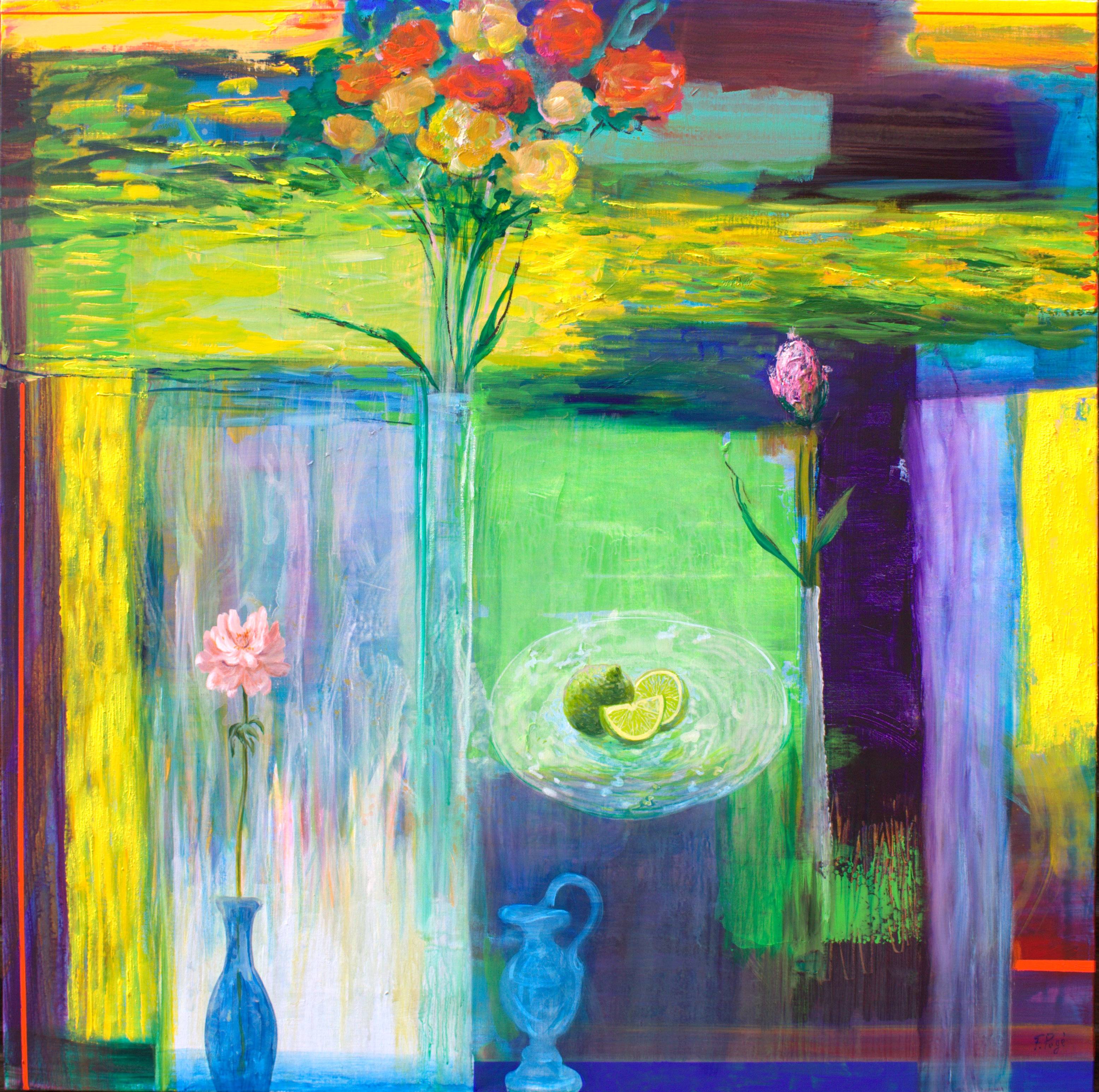 Au bord de ta fenêtre, vers le jardin, la vie toujours se tisse car toute chose dans ton cœur demeure. - Subjektiv.art