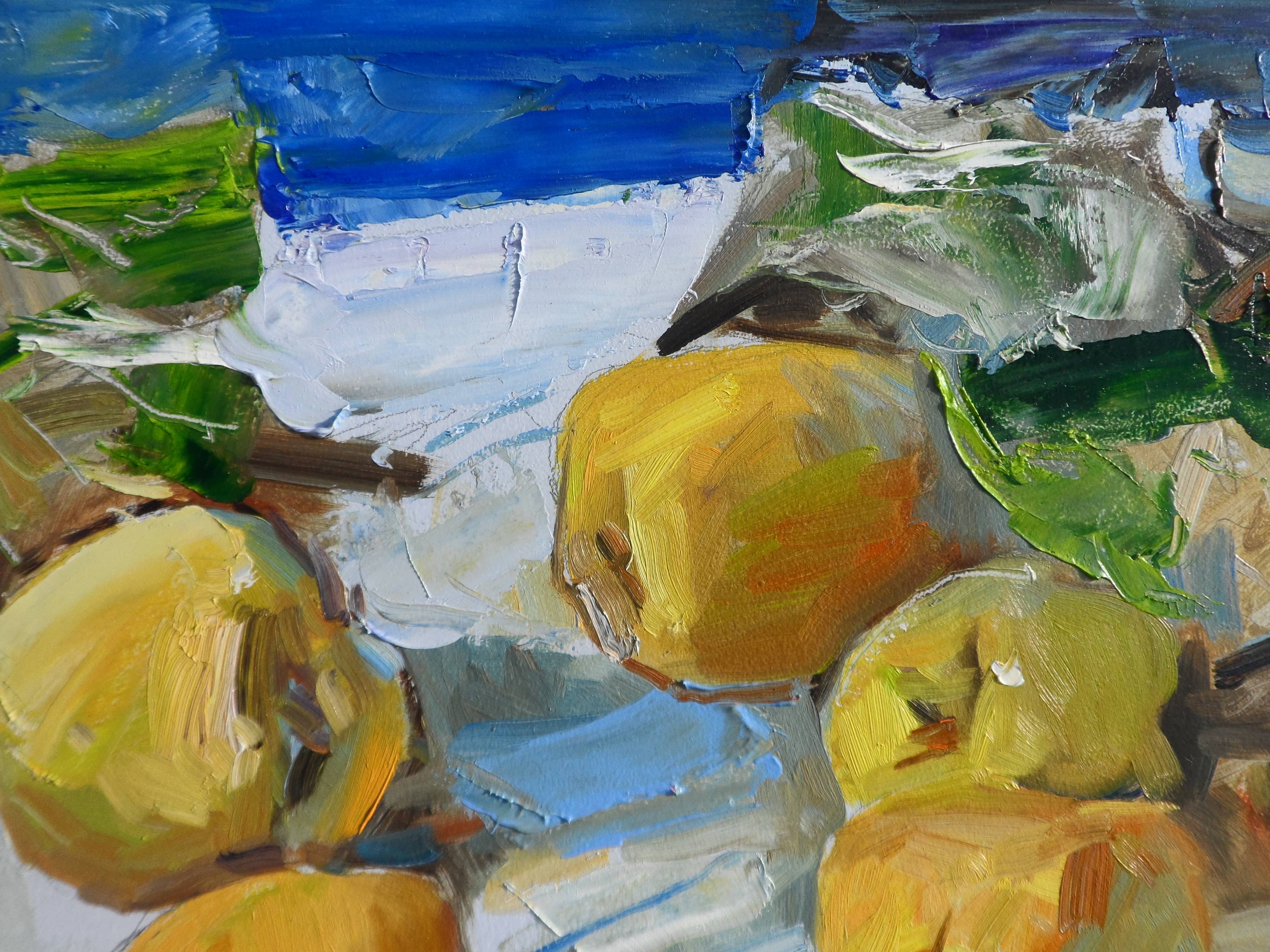 "Quince " Expressive and gestural Painting Yehor Dulin - Subjektiv.art