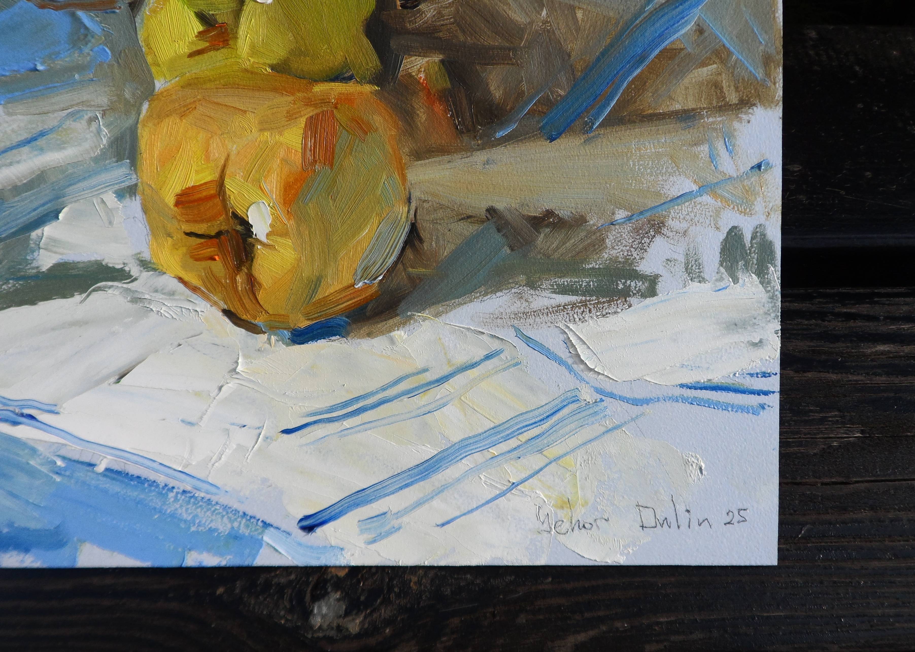 "Quince " Expressive and gestural Painting Yehor Dulin - Subjektiv.art
