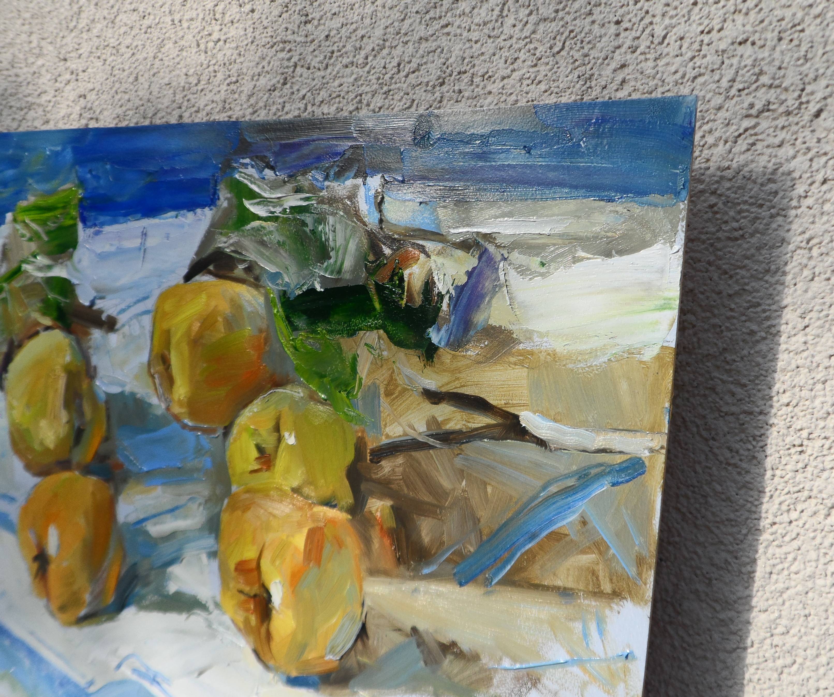 "Quince " Expressive and gestural Painting Yehor Dulin - Subjektiv.art