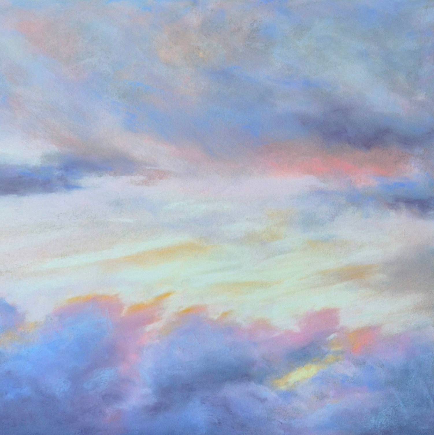 FUSION. Serenity seascape painting. 47x64cm Photorealistic Drawing Victoria Stefchyshyna - Subjektiv.art