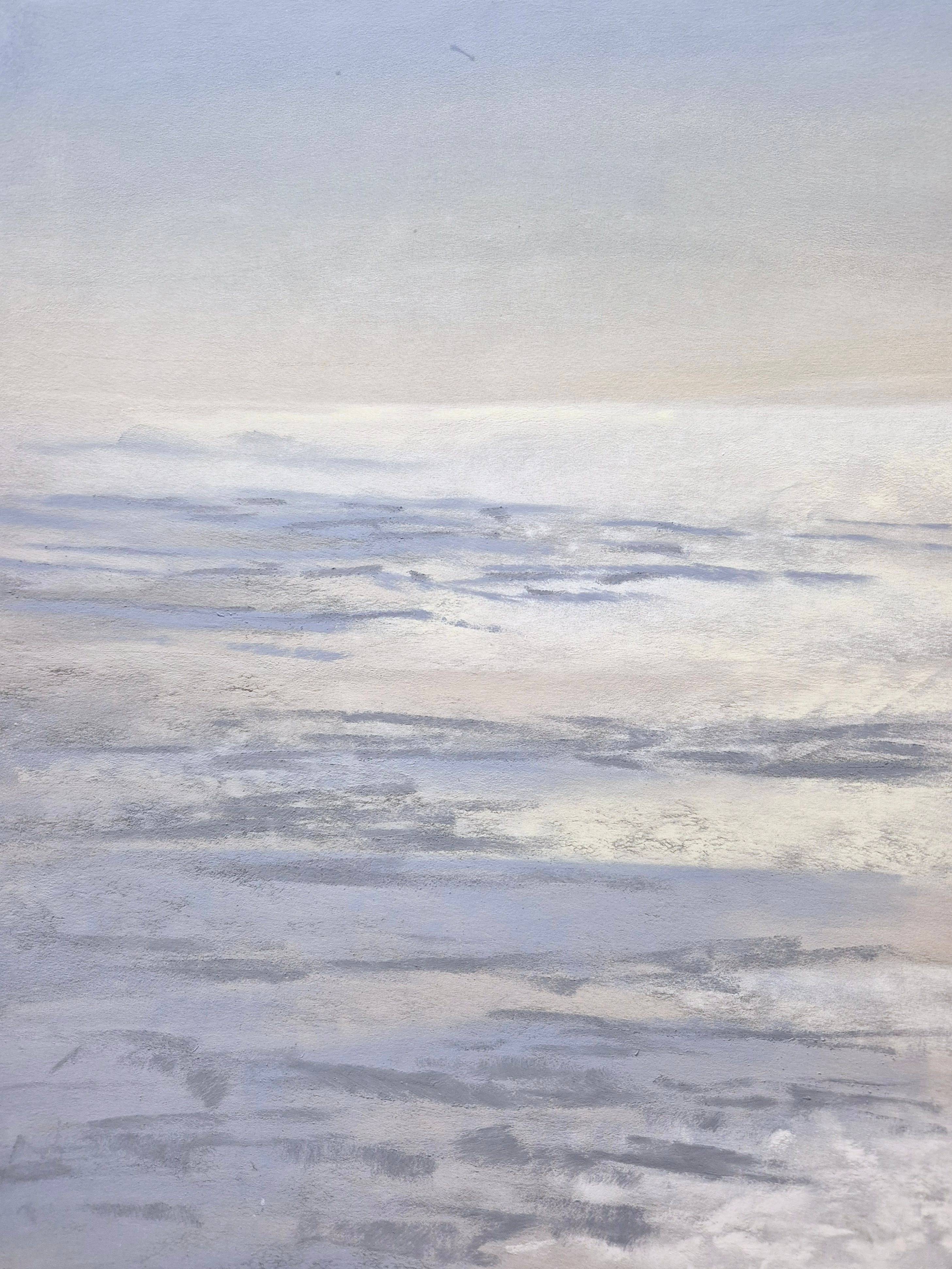 ABOVE THE CLOUDS. Modern contemporary skyscape. 22x28 cm Drawing Abstract Drawing Victoria Stefchyshyna - Subjektiv.art