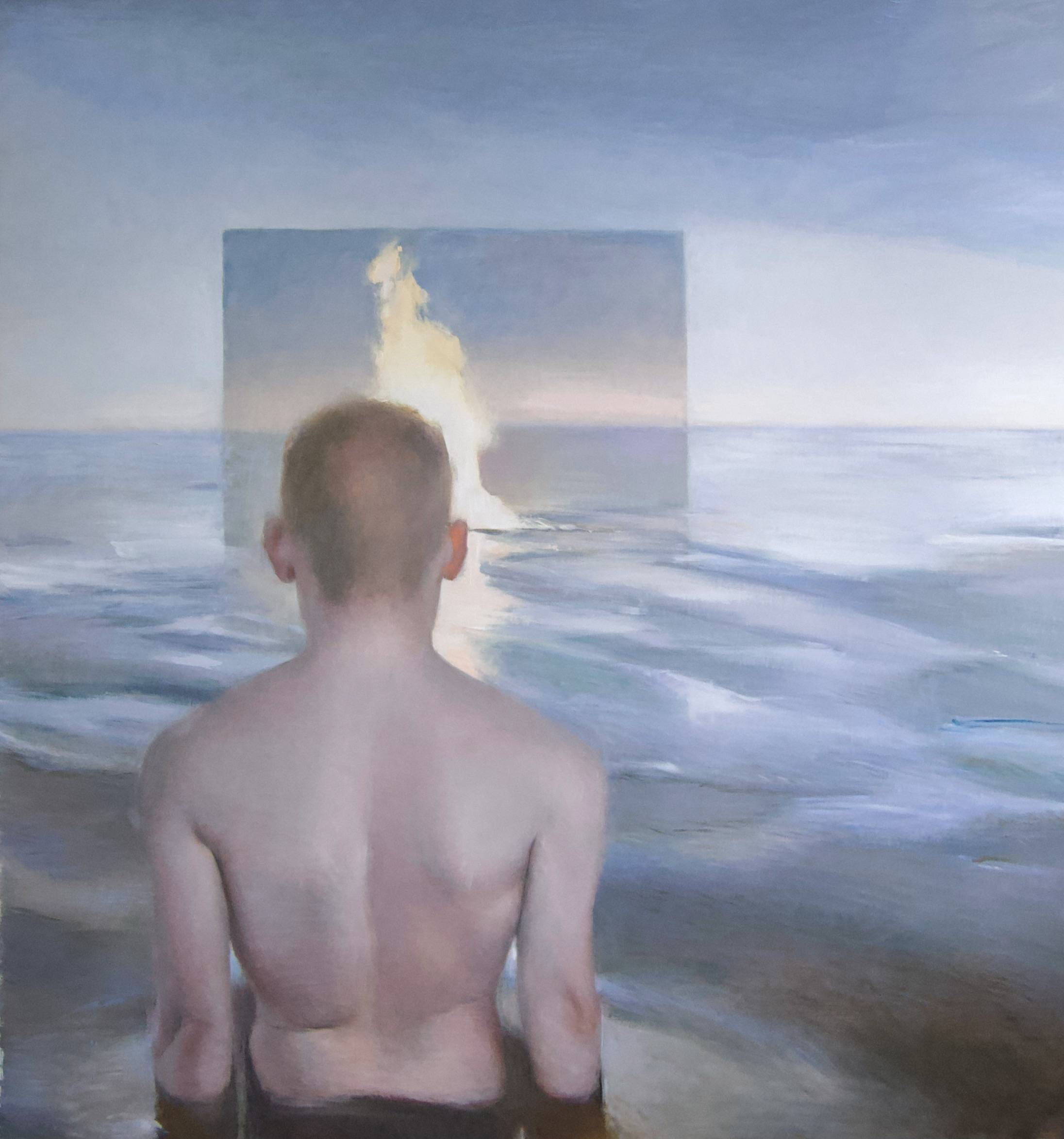 “The Image That Invented Itself (Incarnated Into The Body)”, 2025 Surrealistic Painting Yuliia Holub - Subjektiv.art