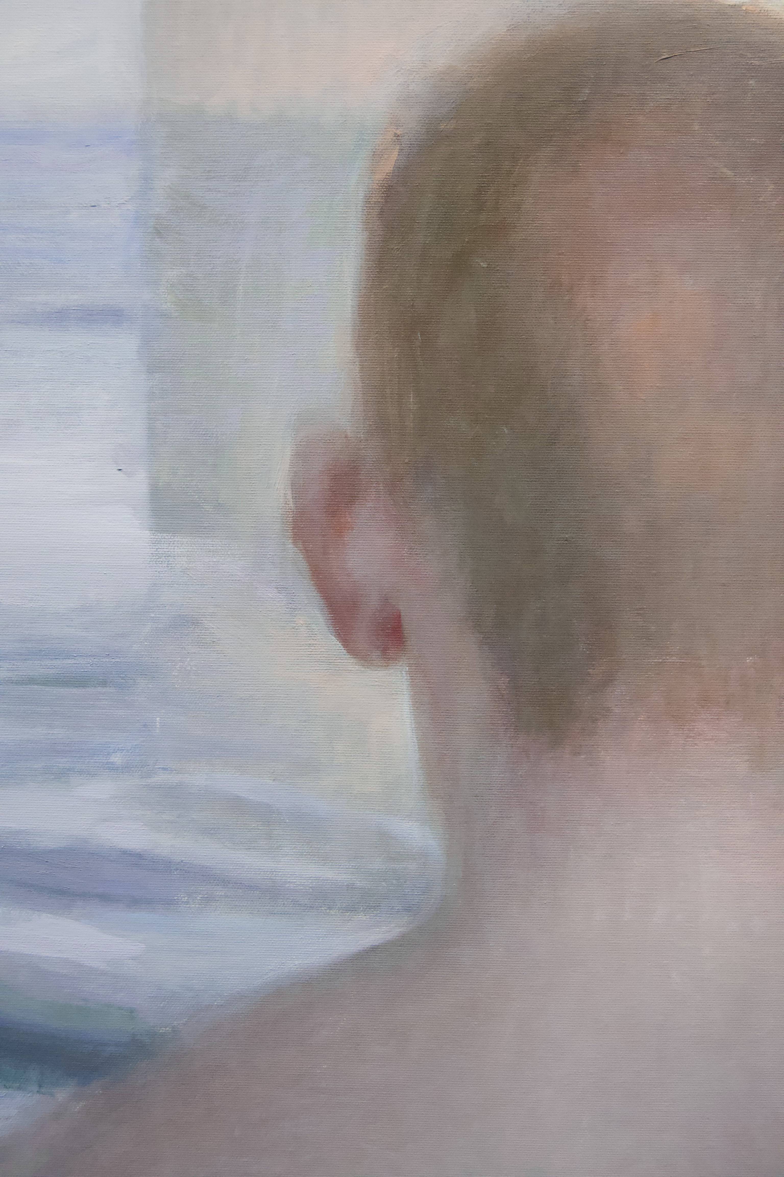 “The Image That Invented Itself (Incarnated Into The Body)”, 2025 Surrealistic Painting Yuliia Holub - Subjektiv.art