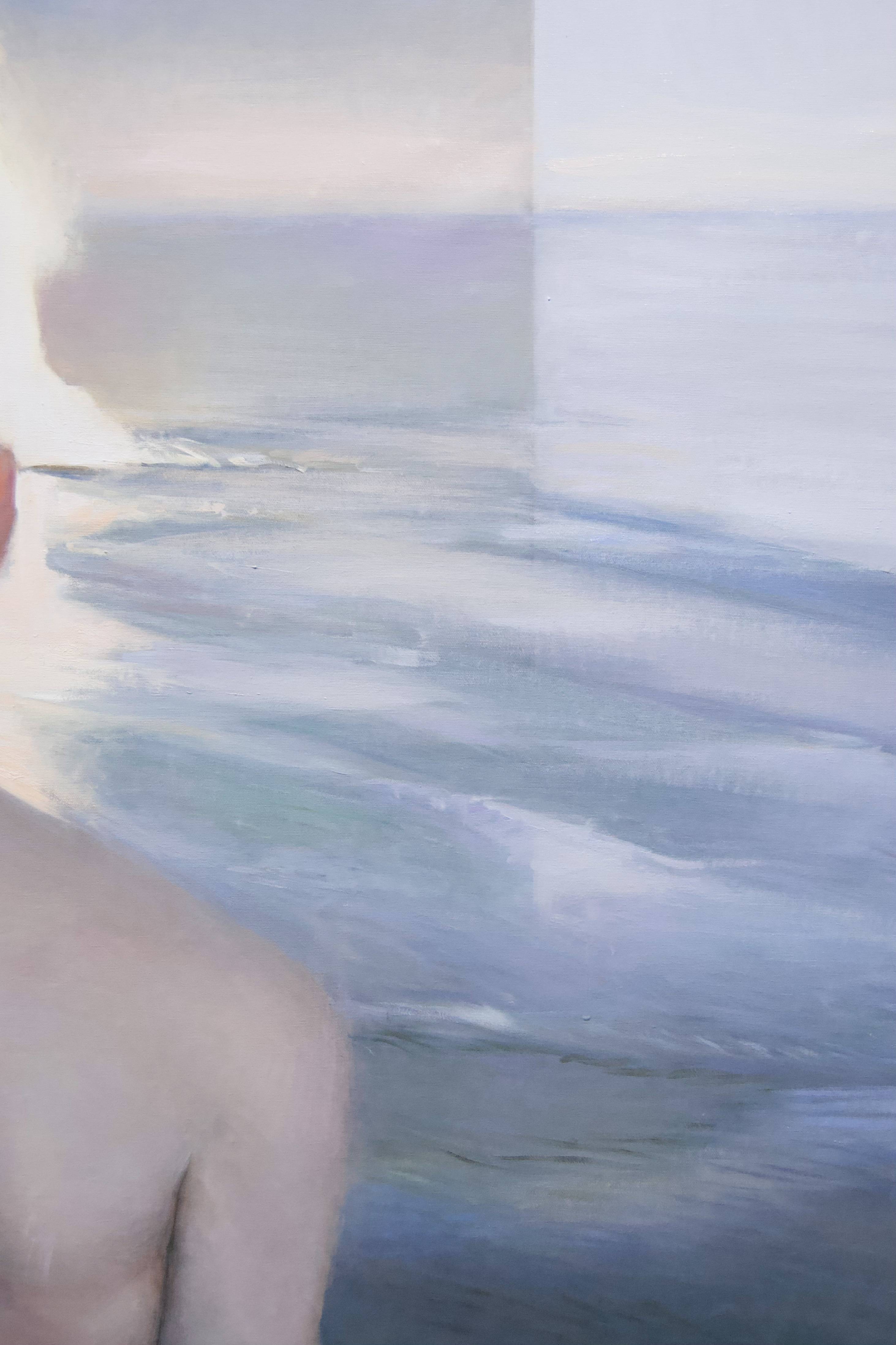 “The Image That Invented Itself (Incarnated Into The Body)”, 2025 Surrealistic Painting Yuliia Holub - Subjektiv.art