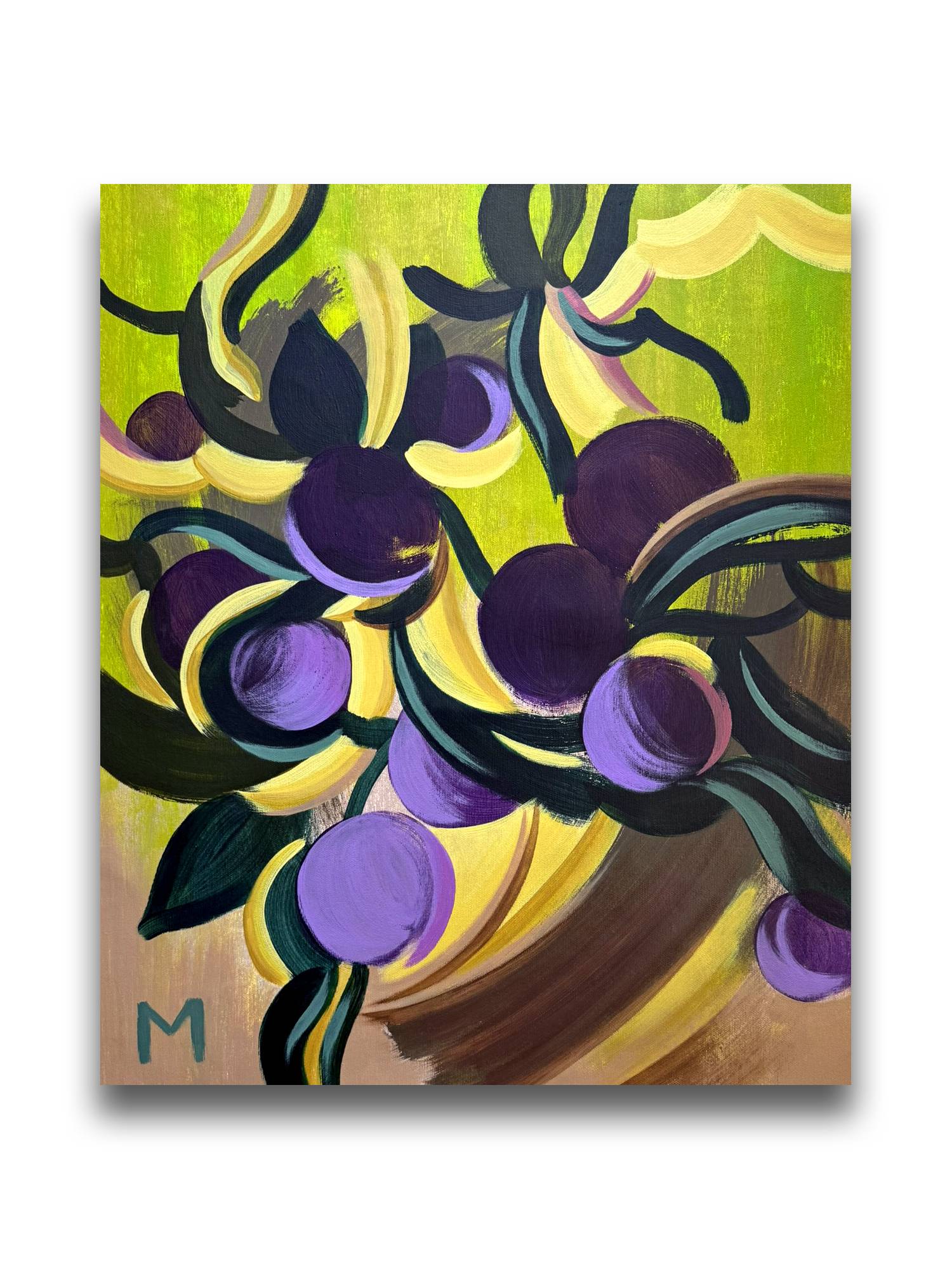 Violet Case Modern Painting Marta Andrusenko - Subjektiv.art