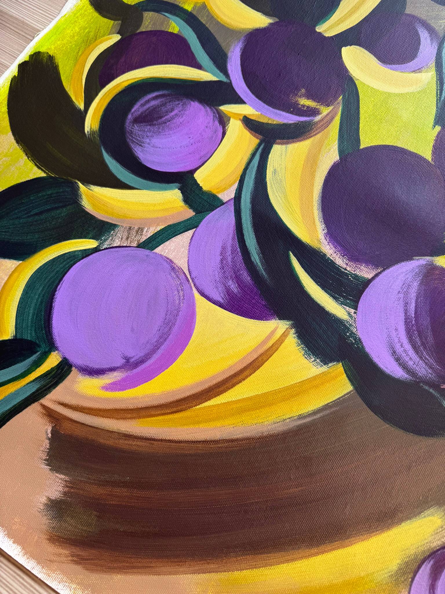 Violet Case Modern Painting Marta Andrusenko - Subjektiv.art