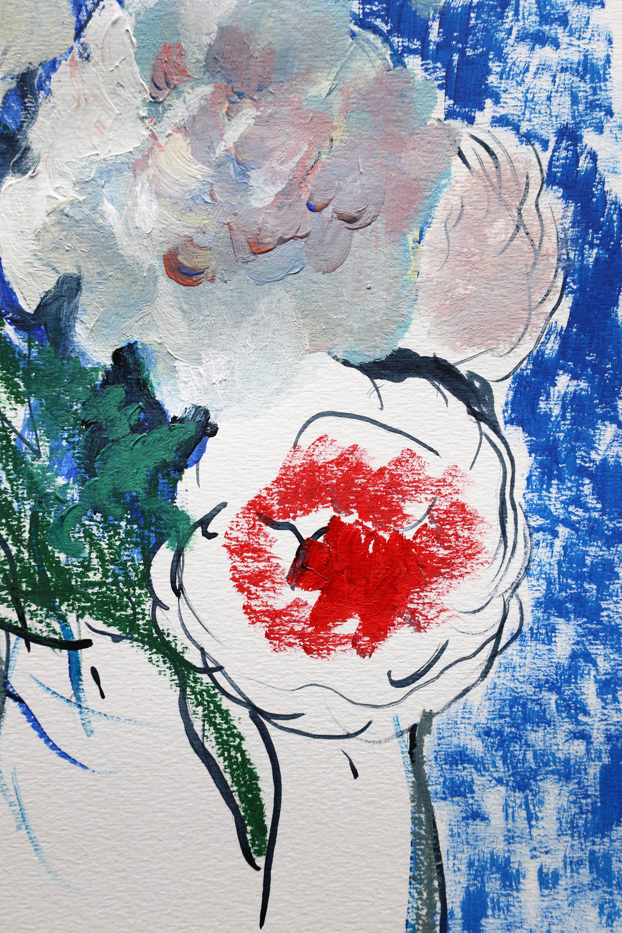 Peonies Impressionistic Painting Artem Andreichuk - Subjektiv.art