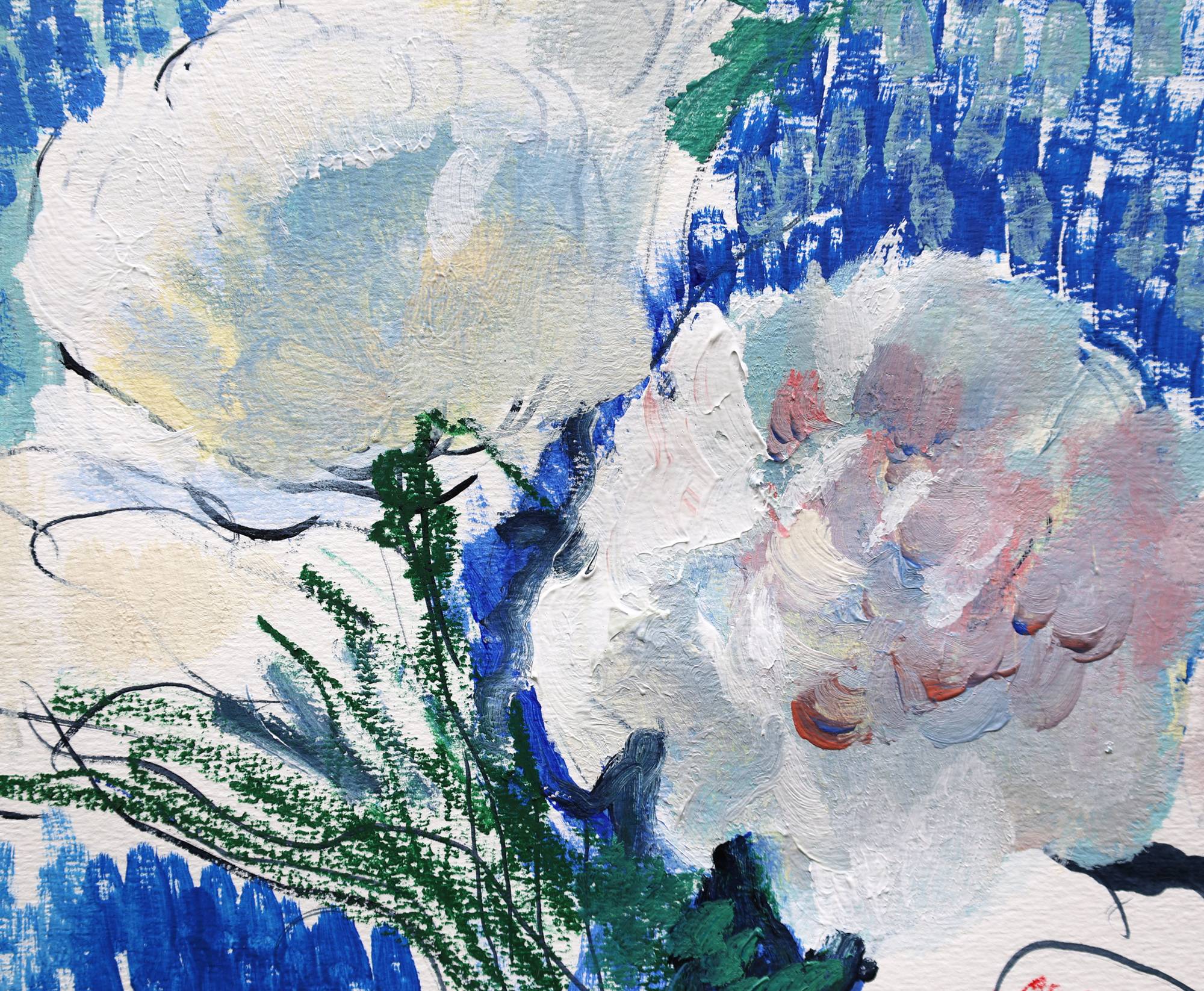 Peonies Impressionistic Painting Artem Andreichuk - Subjektiv.art